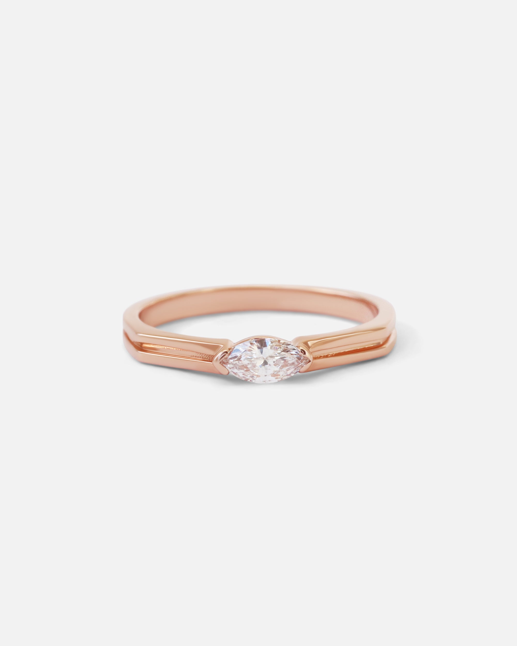 3mm Galaxy & Marquise Wedding Band Ring - Elegant Stackable Ring for Women, Perfect for Engagement, Anniversary, and Everyday Wear