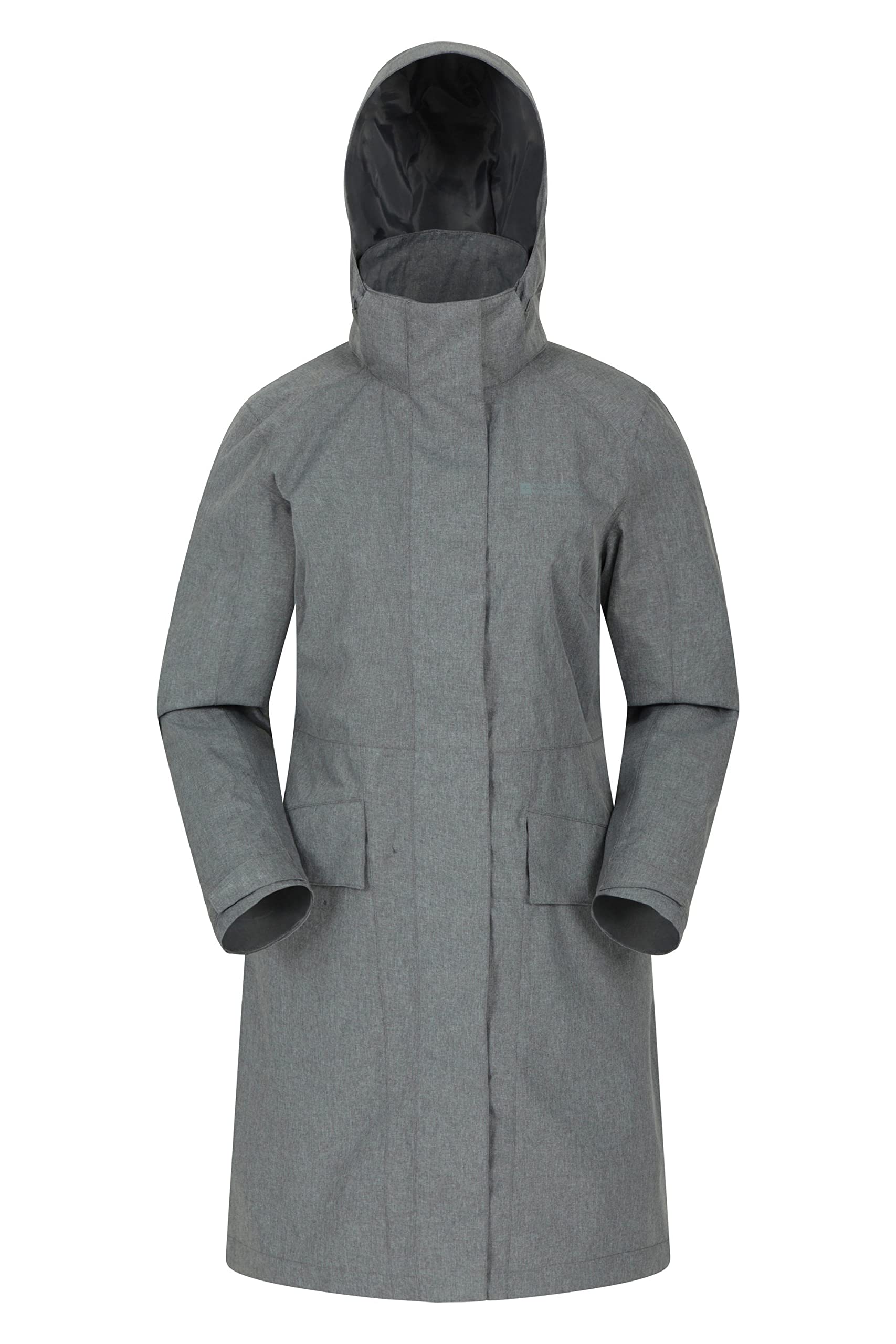 Mountain Warehouse Women's Waterproof Rain Jacket - Lightweight Windproof Hooded Raincoat for Hiking, Camping & Outdoor Activities