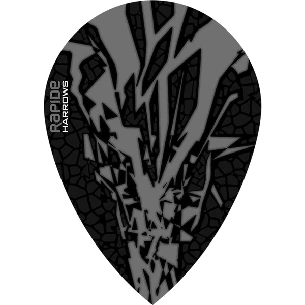 Harrows Rapide X Dart Flights and Accessories - Pear Shape for Precision Play | Perfect for Professional Dart Players and Home Game Rooms