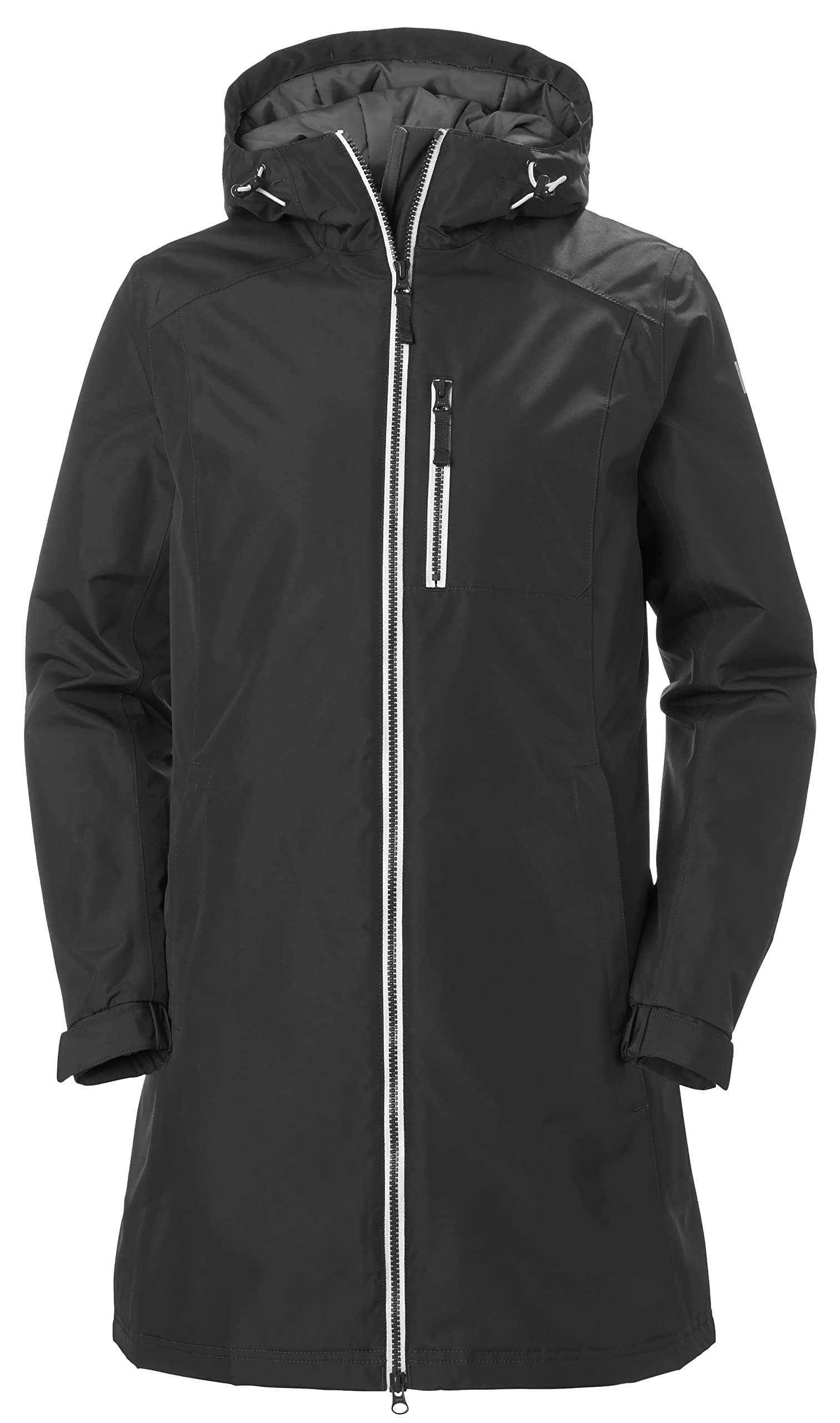 Helly Hansen Women's Long Belfast Winter Jacket - Waterproof Insulated Coat for Cold Weather, Hiking, Skiing & Outdoor Activities