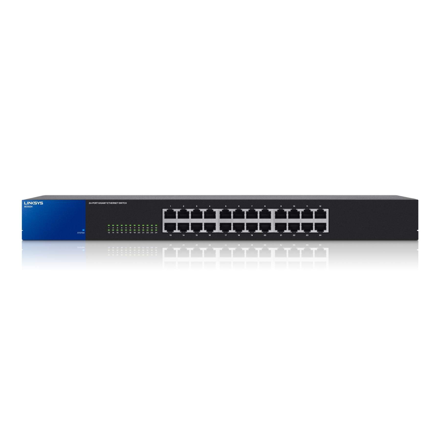 Linksys SE3024 24-Port Gigabit Ethernet Switch | High-Speed Network Switch for Home & Office | Durable Metal Housing | Plug-and-Play Setup | Ideal for Gaming, Streaming & Business Networks