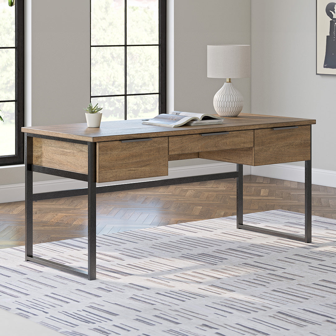 Montia Desk - Modern Minimalist Writing Desk for Home & Office - Perfect for Work, Study, and Creative Spaces