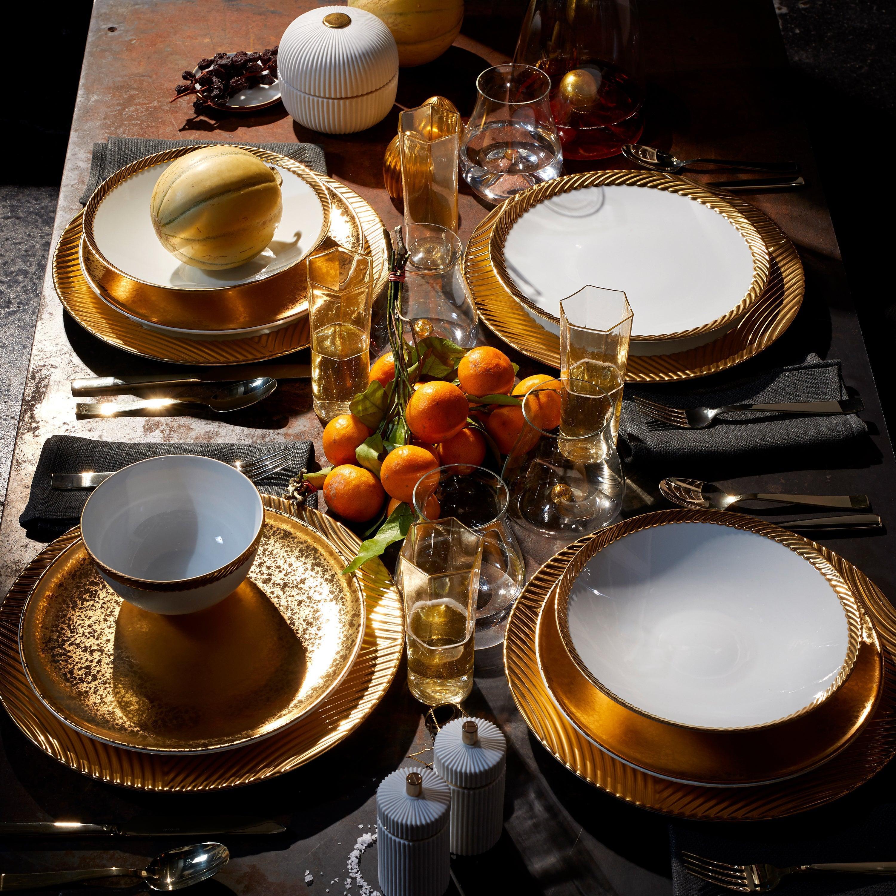 Premium Ceramic Soup Bowls with Handmade Cording - Elegant Dinnerware for Soup, Salad, Dessert | Perfect for Family Dinners, Restaurant Use & Gift Giving
