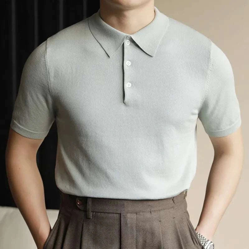 Men's Classic Polo Casual T-Shirt - Breathable Cotton Short Sleeve Shirt for Everyday Wear | Perfect for Work, Golf, and Outdoor Activities