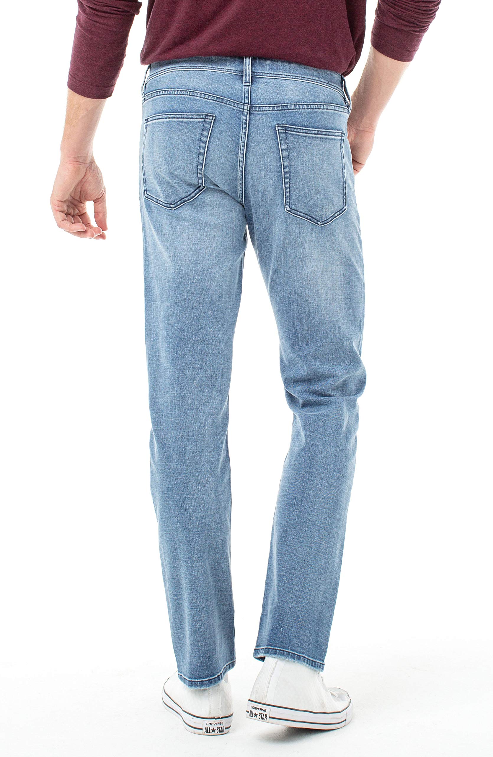 Liverpool Men's Regent Relaxed Straight Fit Jeans - Comfortable Casual Denim Pants for Everyday Wear, Work & Weekend Outings