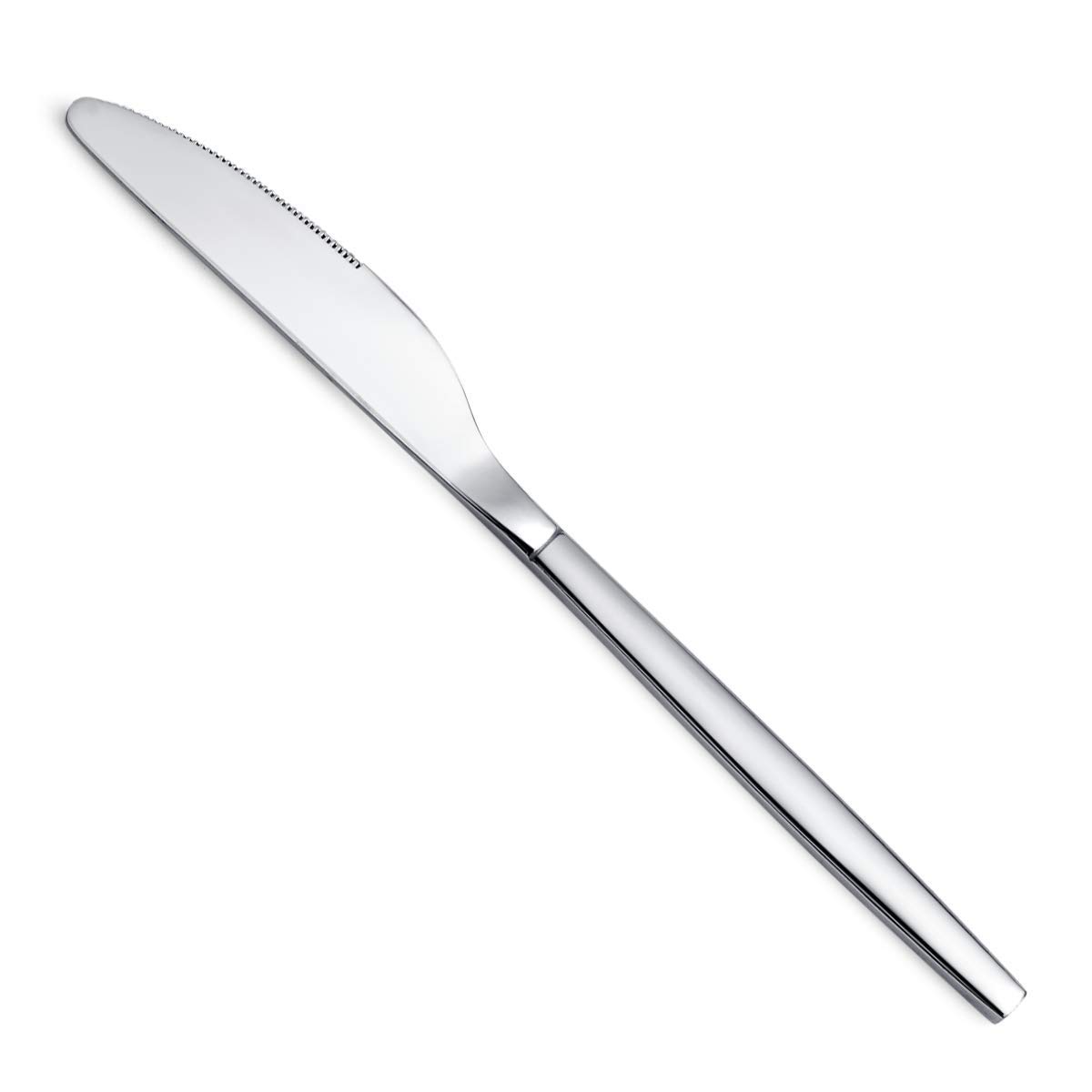 Berglander 6-Piece Stainless Steel Dinner Knife Set - Modern Shiny Butter & Table Knives, Dishwasher Safe - Perfect for Fine Dining, Restaurants & Home Entertaining