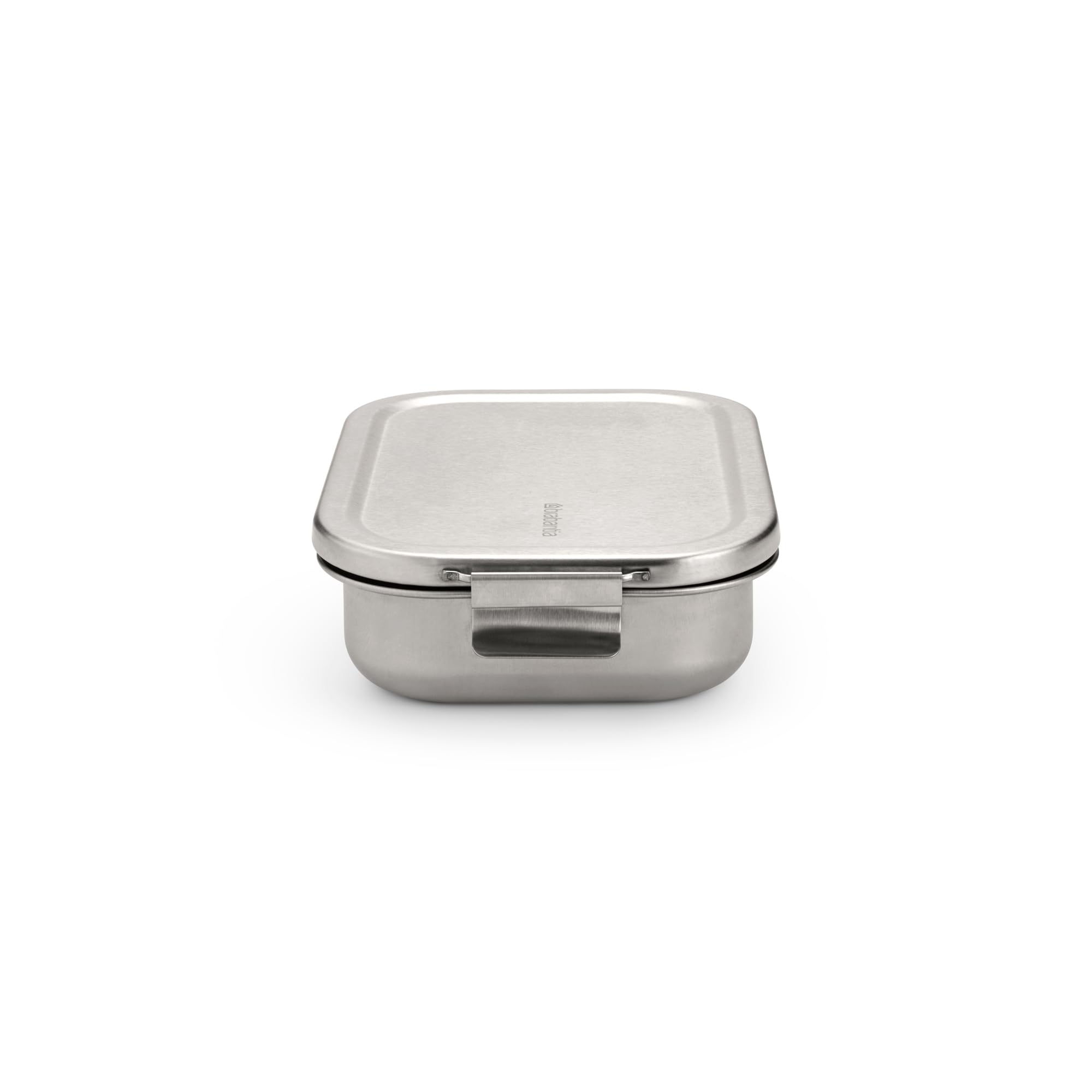 Brabantia Stainless Steel Lunch Box with Adjustable Divider - Eco-Friendly & Durable Sandwich, Wrap & Snack Container - Matte Steel Medium Size - Perfect for Office, School & Picnic Lunch Storage