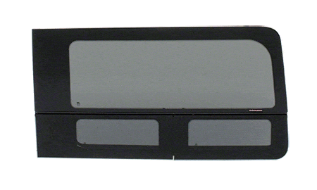 CRL Ford Transit 130/148WB Passenger Side Sliding Door Vented Window (FW293R) - Replacement Auto Part for Improved Airflow & Comfort - Perfect for Cargo Vans, Delivery Vehicles & RV Conversions