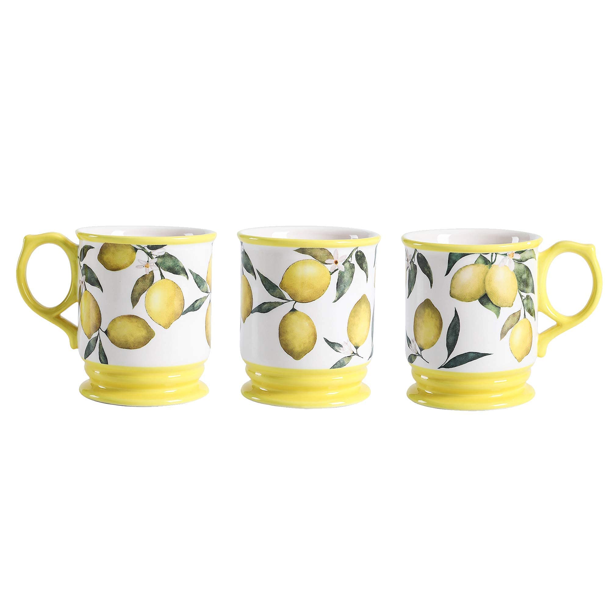 Bico Lemon Dreams 16-Piece Ceramic Dinnerware Set - Service for 4 with 11