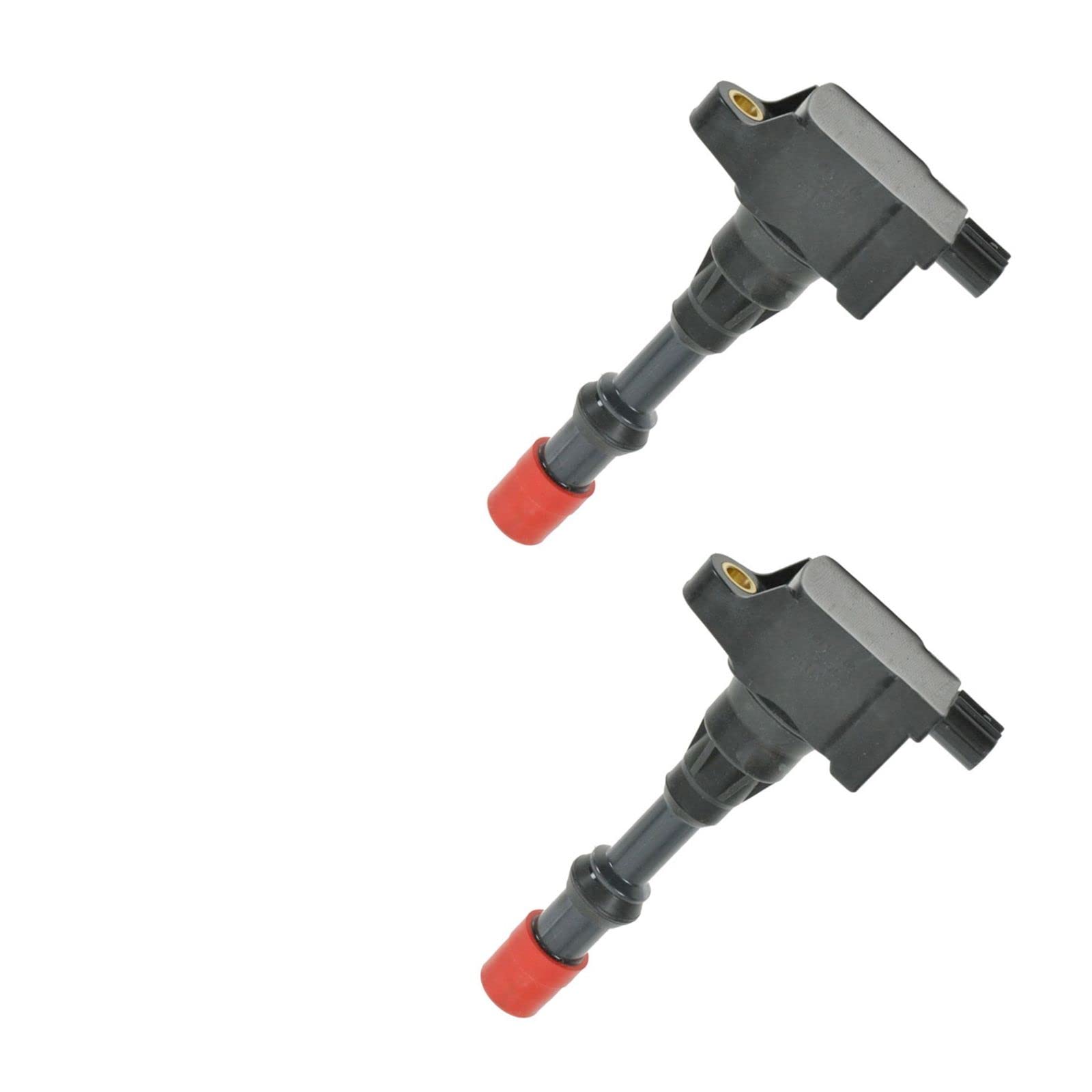 FRONT Ignition Coil L4 Pair Set Kit 30521PWA003 Compatible with 2003-2005 Honda Civic Hybrid 1.3L Engine - Perfect for Smooth Acceleration & Fuel Efficiency Enhancement