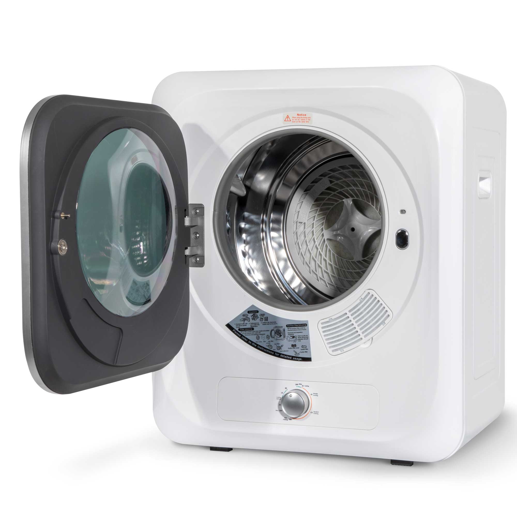 Mini Tabletop Tumble Dryer - 2.5kg Portable Countertop Clothes Dryer with Wall Mount Brackets | Perfect for Apartments, RVs & Small Spaces | Fast Drying & Energy Efficient