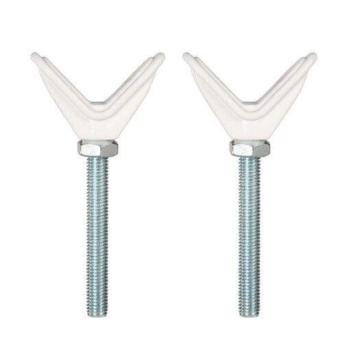 Qdos Pressure Mount Y Spindles - White Stair Balusters for Modern Staircase & Deck Railing - Perfect for Home & Outdoor Decor