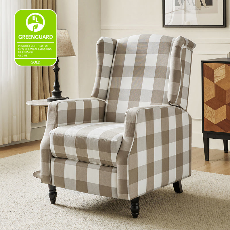 Lilith Upholstered Recliner Chair - Adjustable Backrest & Footrest, Ergonomic Living Room Reclining Chair for Relaxing, Reading & Watching TV