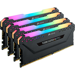 CORSAIR VENGEANCE RGB PRO 64GB (4x16GB) DDR4 3600MHz Desktop Memory Kit - High Performance RAM for Gaming PCs, Workstations & Content Creation