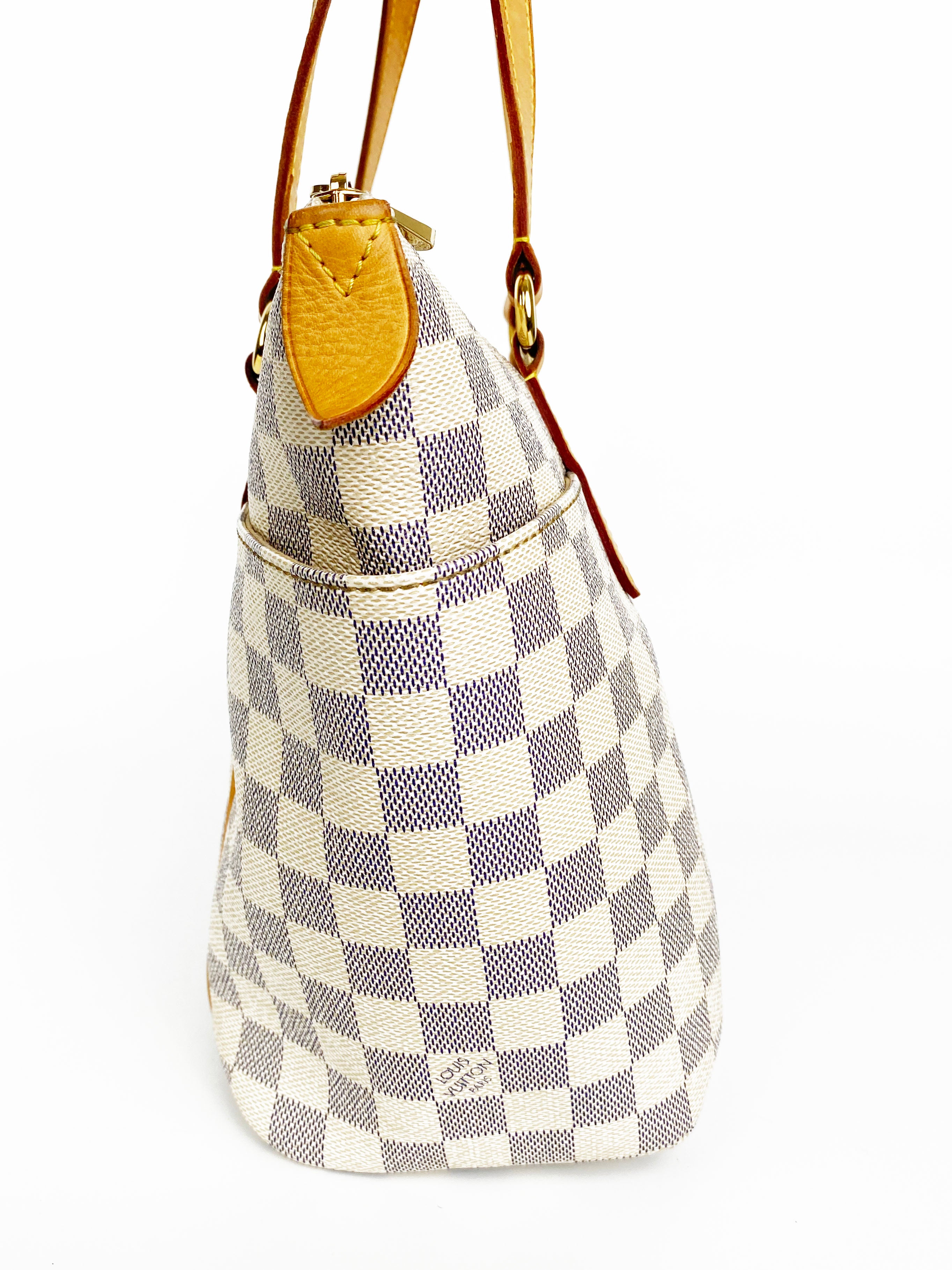 Louis Vuitton Damier Azur Totally PM Handbag - Luxury Designer Shoulder Bag for Women, Perfect for Work, Travel & Everyday Use