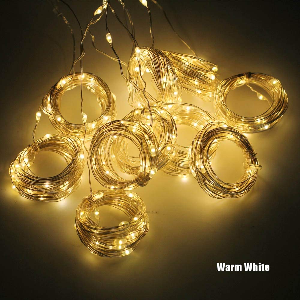 WYBFZTT-188 Remote Control Christmas LED Fairy Lights Garland - 3Mx2M Decorative String Lights for Home, Bedroom, Window & Holiday Decor - Perfect for Christmas Tree, Party, Wedding & Indoor/Outdoor Lighting (Color: A)