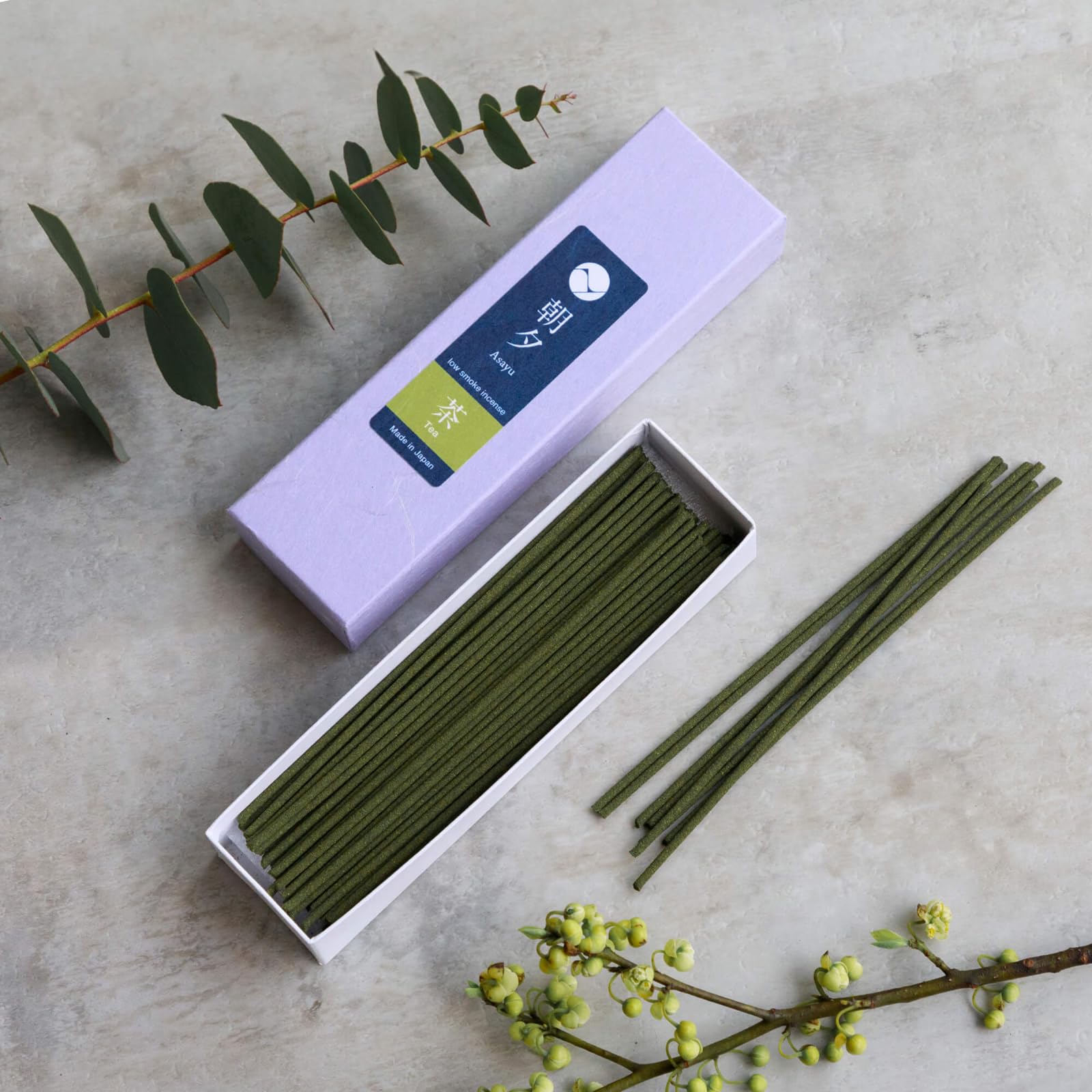 Premium Japanese Matcha Green Tea Incense Sticks - 20g Sample Size | 100% Natural, Low Smoke & Non-Toxic | Made in Japan | Perfect for Meditation, Yoga, Mindfulness & Home Relaxation | Morning Energy Boost & Stress Relief