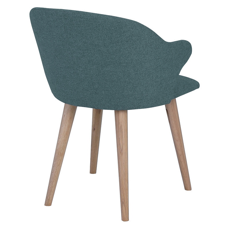 CEYLA Modern Dining Chairs Set of 2 - Marble Blue Upholstered Kitchen Chairs with Padded Seat for Dining Room, Kitchen, Breakfast Nook & Home Decor