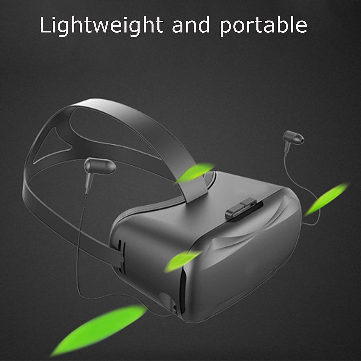 SMSOM VR Headset, Virtual Reality Goggles for 4D Movies & Video Games - Universal VR Glasses Compatible with Smartphones 4.5