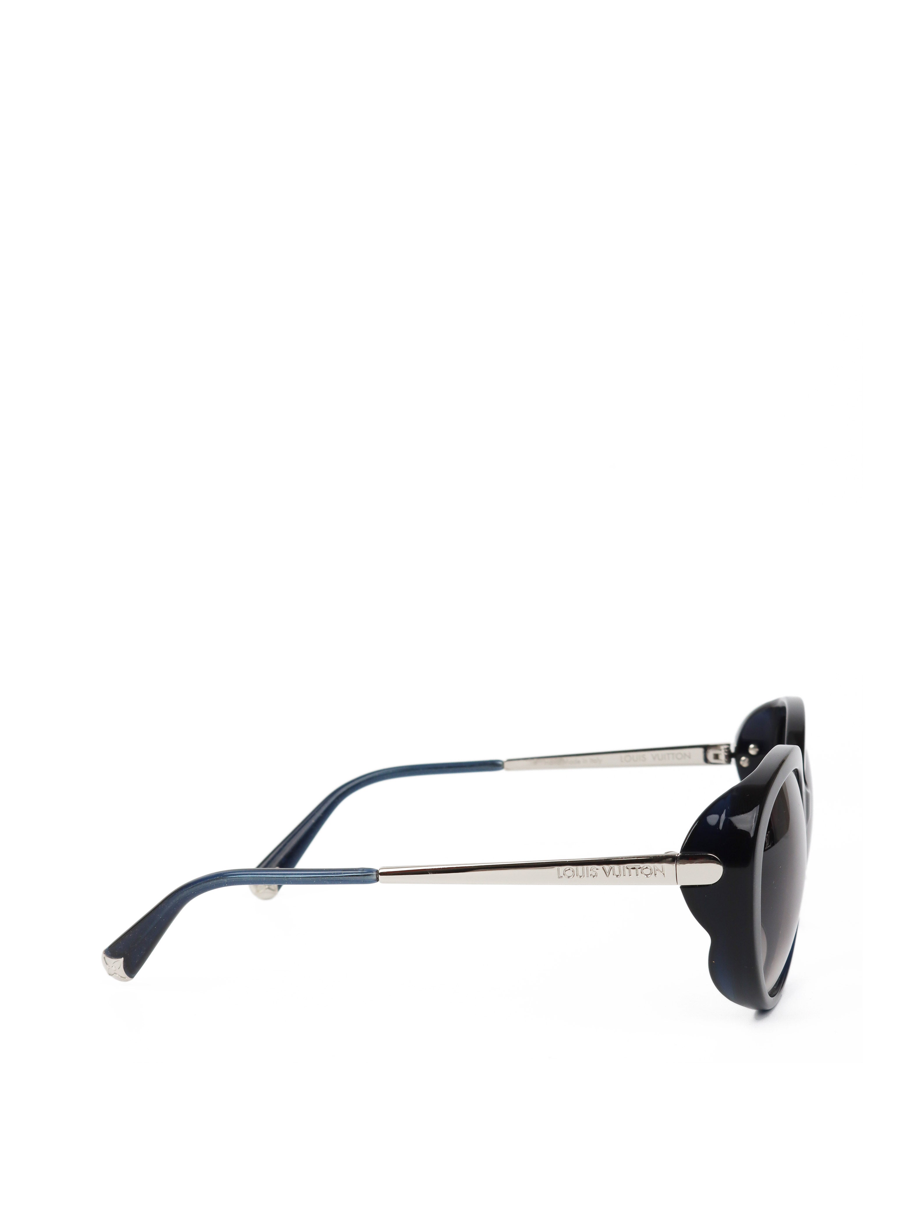 Louis Vuitton Z0597 Black Glitter Bluebell Sunglasses for Women - Luxury Designer Shades for Beach, Driving & Fashion Outfits