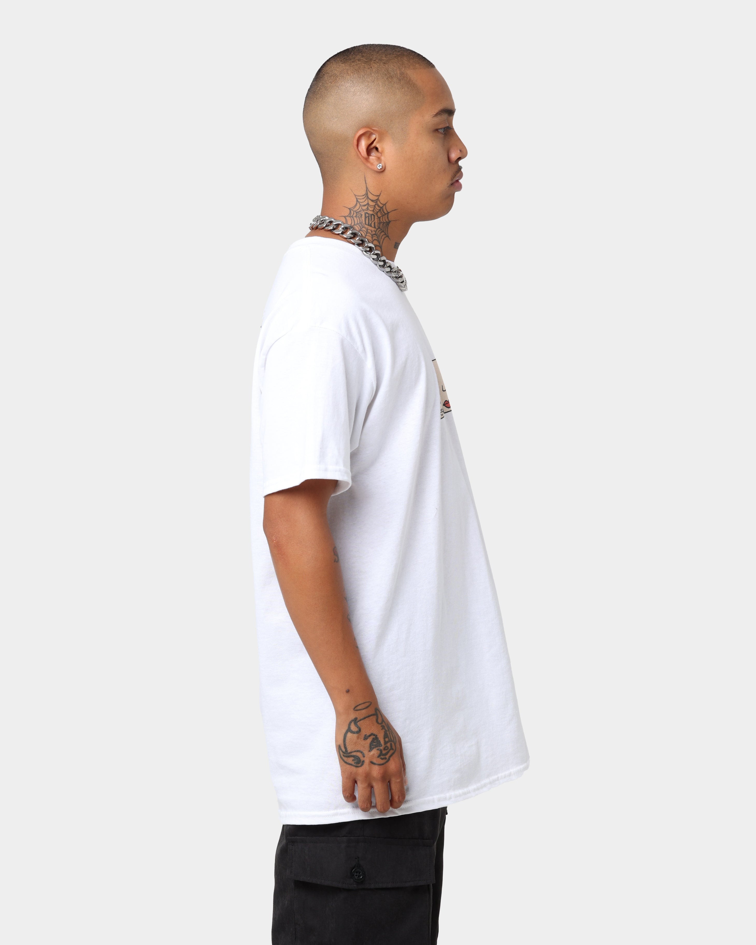 American Thrift X Daria Girls' Graphic T-Shirt - White Cotton Tee for Casual Wear & Street Style Outfits