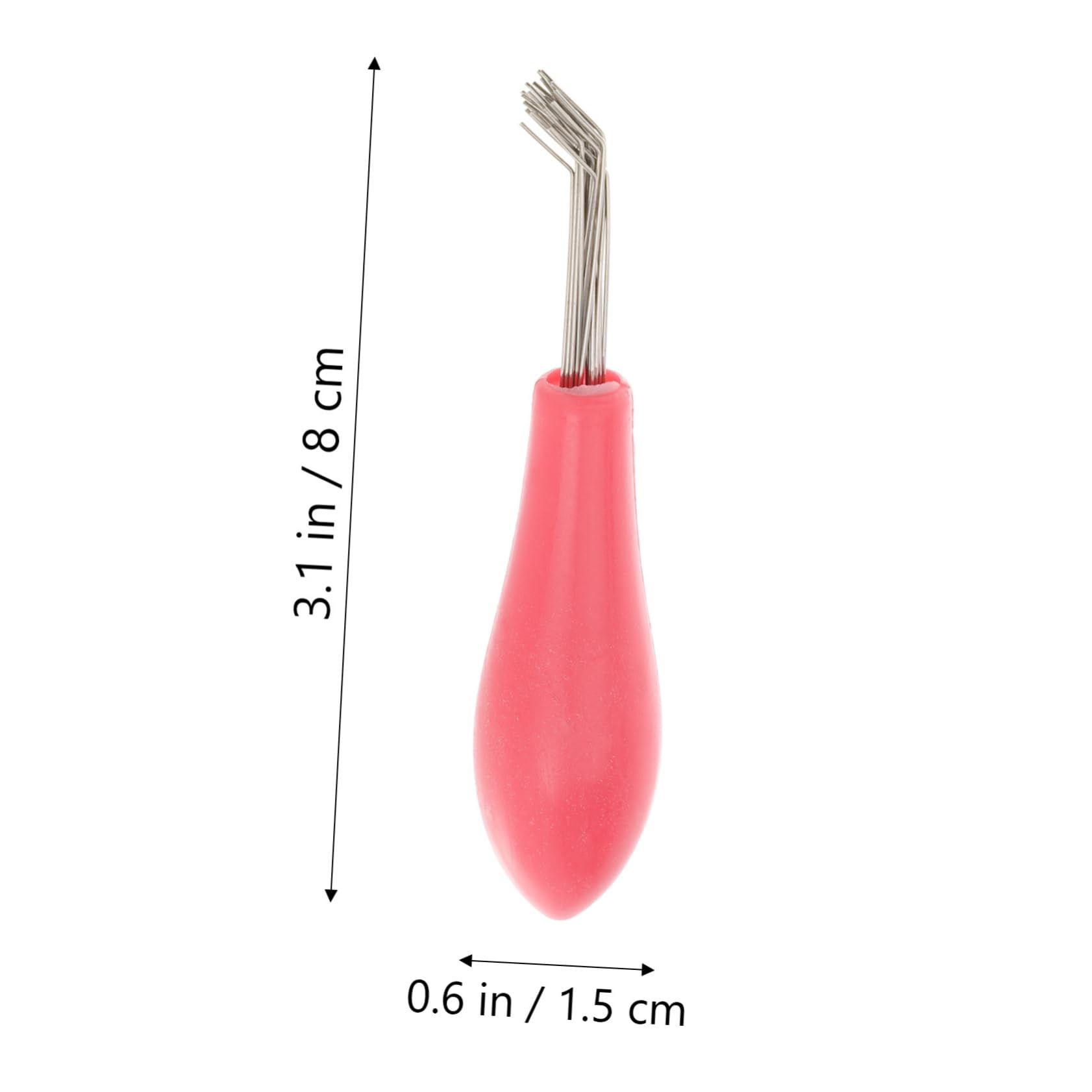 4Pcs Mini Hair Brush Cleaner Comb - Metal Wire Rake Cleaning Tool for Salon & Home - Detangling & Deep Cleaning for Curly, Straight & Wavy Hair - Perfect for Hotels, Travel & Personal Grooming Kits