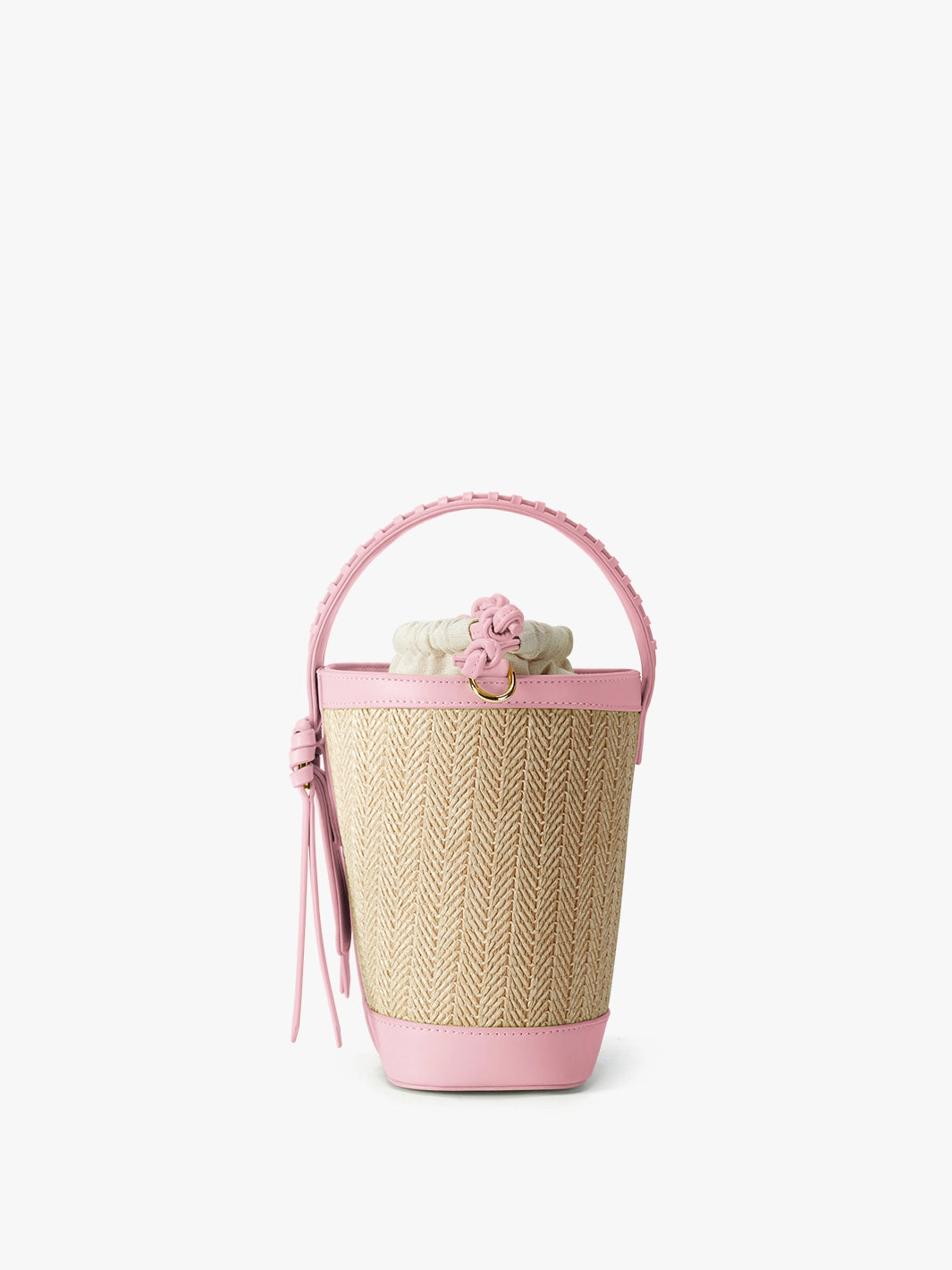 Stylish Marina Raffia Straw Bucket Bag for Women - Summer Beach Tote, Boho Chic Handbag for Travel, Shopping & Outdoor Activities