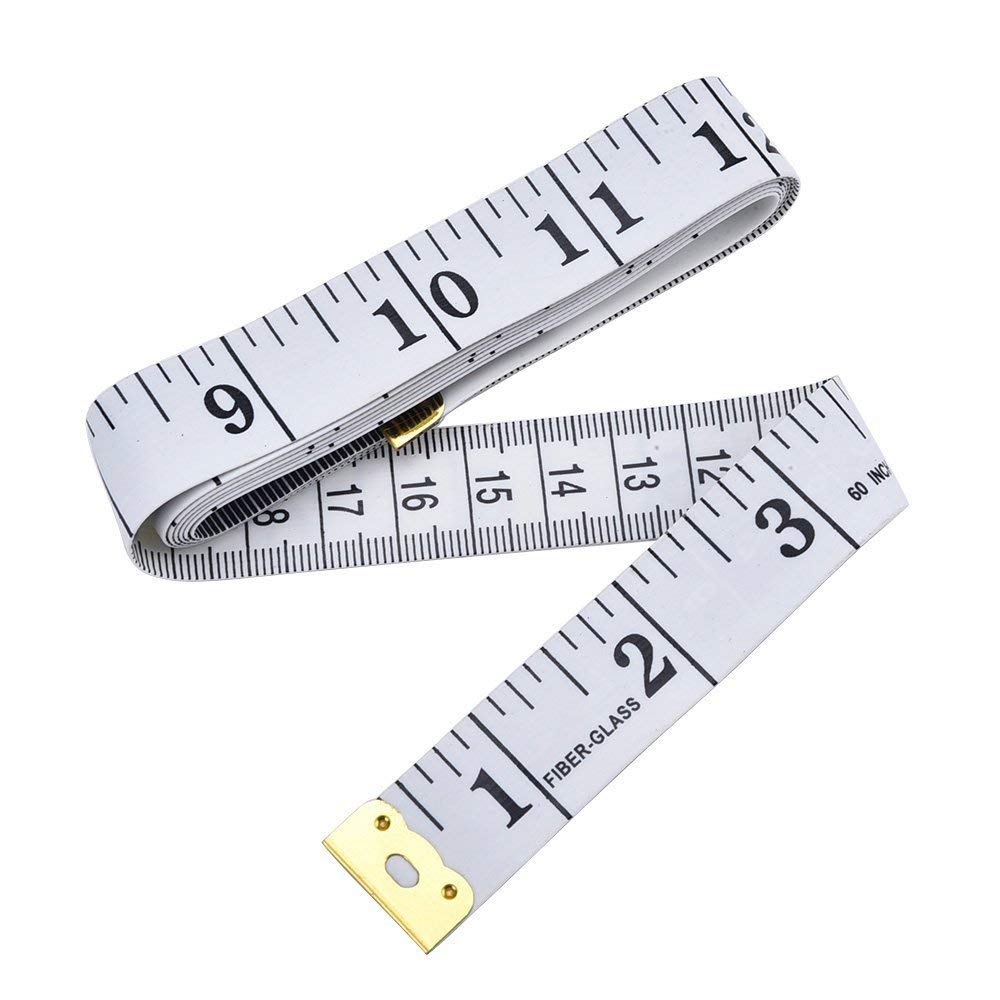 UKD pulabo Soft Flexible Tape Measure 150X1.3cm - Body Measurement Tape for Sewing, Tailoring, Clothes & Fabric - Perfect for DIY Crafts, Weight Loss Tracking & Fashion Design