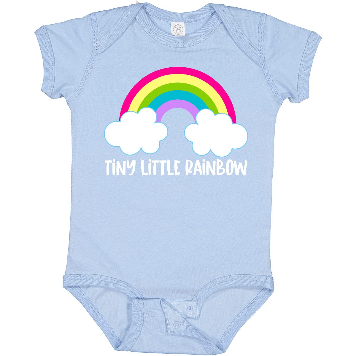 Inktastic Baby Tiny Little Rainbow Baby Bodysuit - Soft Cotton Infant Onesie for Newborns & Toddlers - Perfect for Playdates, Photo Shoots & Everyday Wear