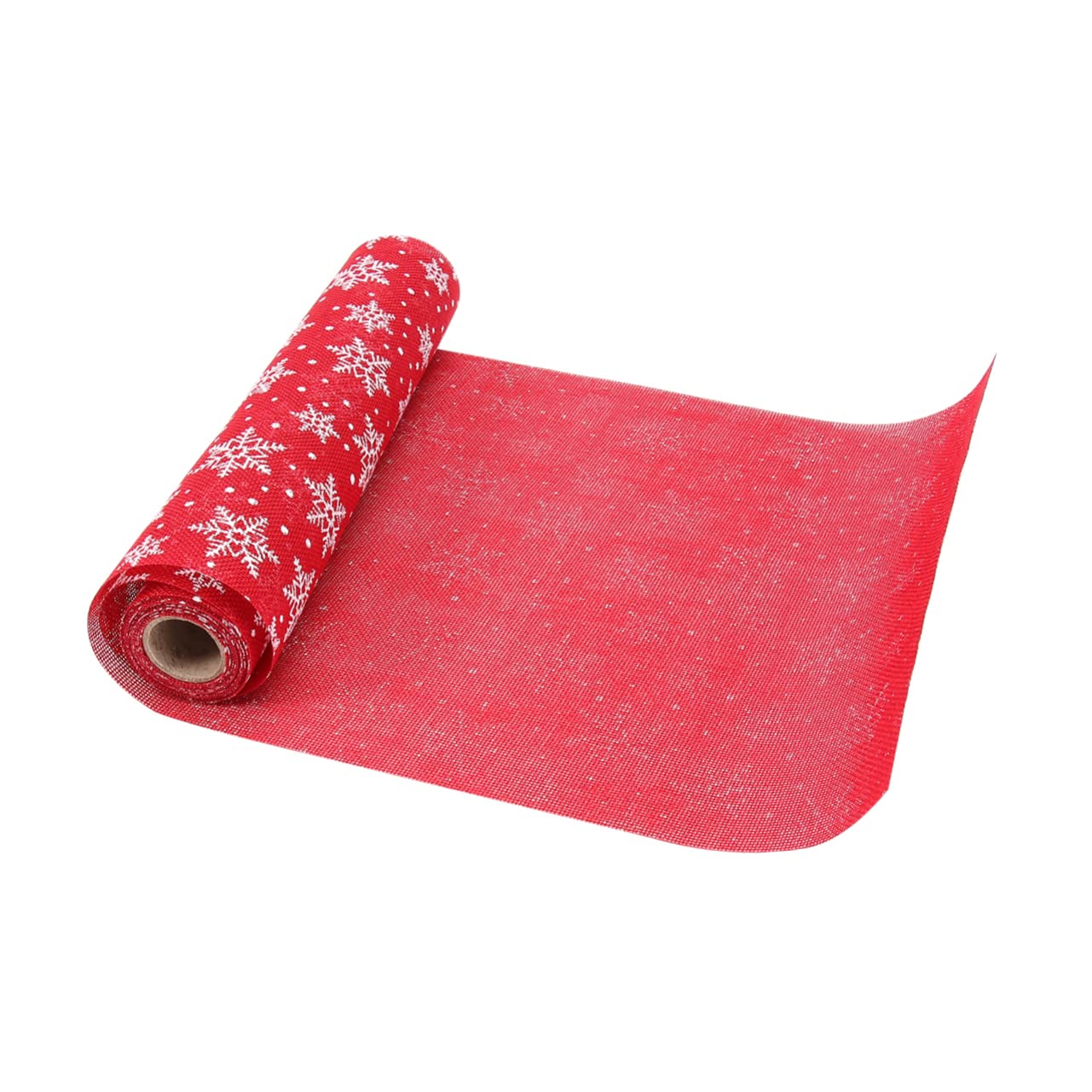 NOLITOY Christmas Table Runner - Snowflake Printed Holiday Tablecloth, Festive Table Scarf for Christmas Decor (Red) - Perfect for Indoor Coffee Tables, Dining Tables, and Holiday Party Decorations