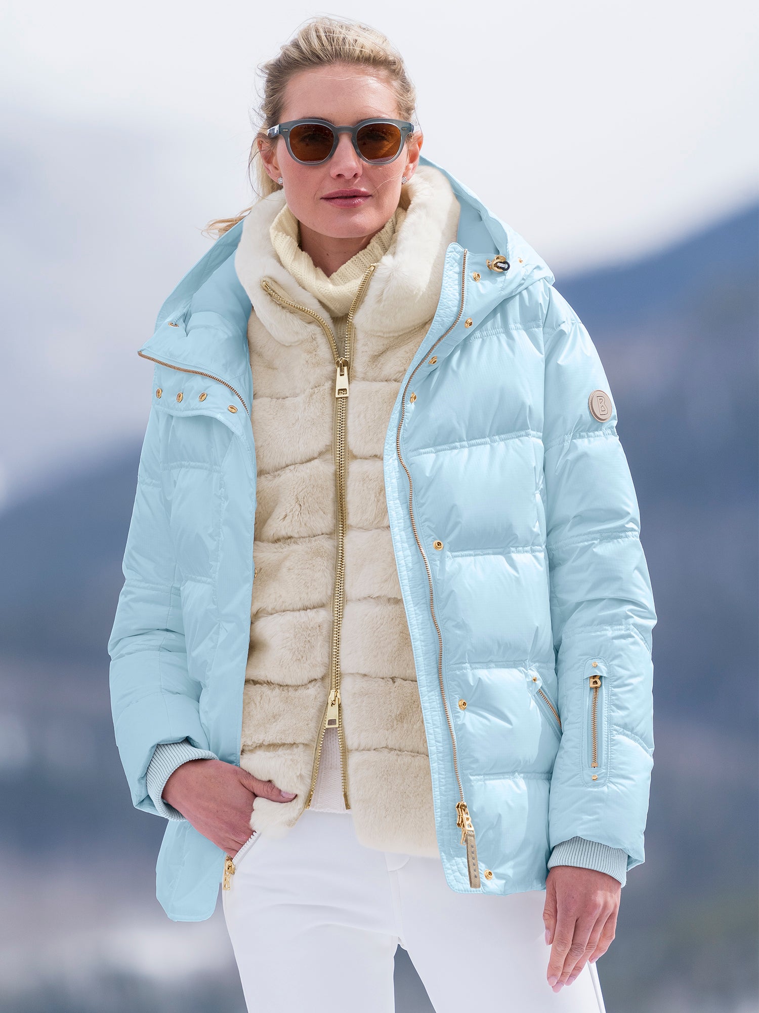 Ania Sport Shine Down Ski Jacket - Waterproof Winter Jacket for Women, Insulated Ski Coat with Hood - Perfect for Skiing, Snowboarding & Cold Weather Activities