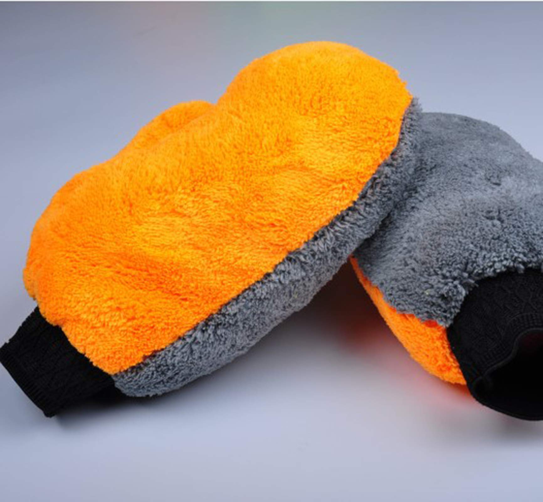1Pc Thick Microfiber Car Wash Gloves - Super Absorbent Motorcycle & Auto Detailing Brush - Durable Cleaning Supplies for Car Washing, Waxing & Polishing (Perfect for Hand Washing Vehicles & Detailing)