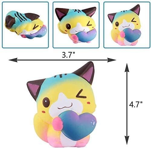 Anboor 3 Pack Kawaii Scented Squishy Toys - Stress Relief for Kids & Adults