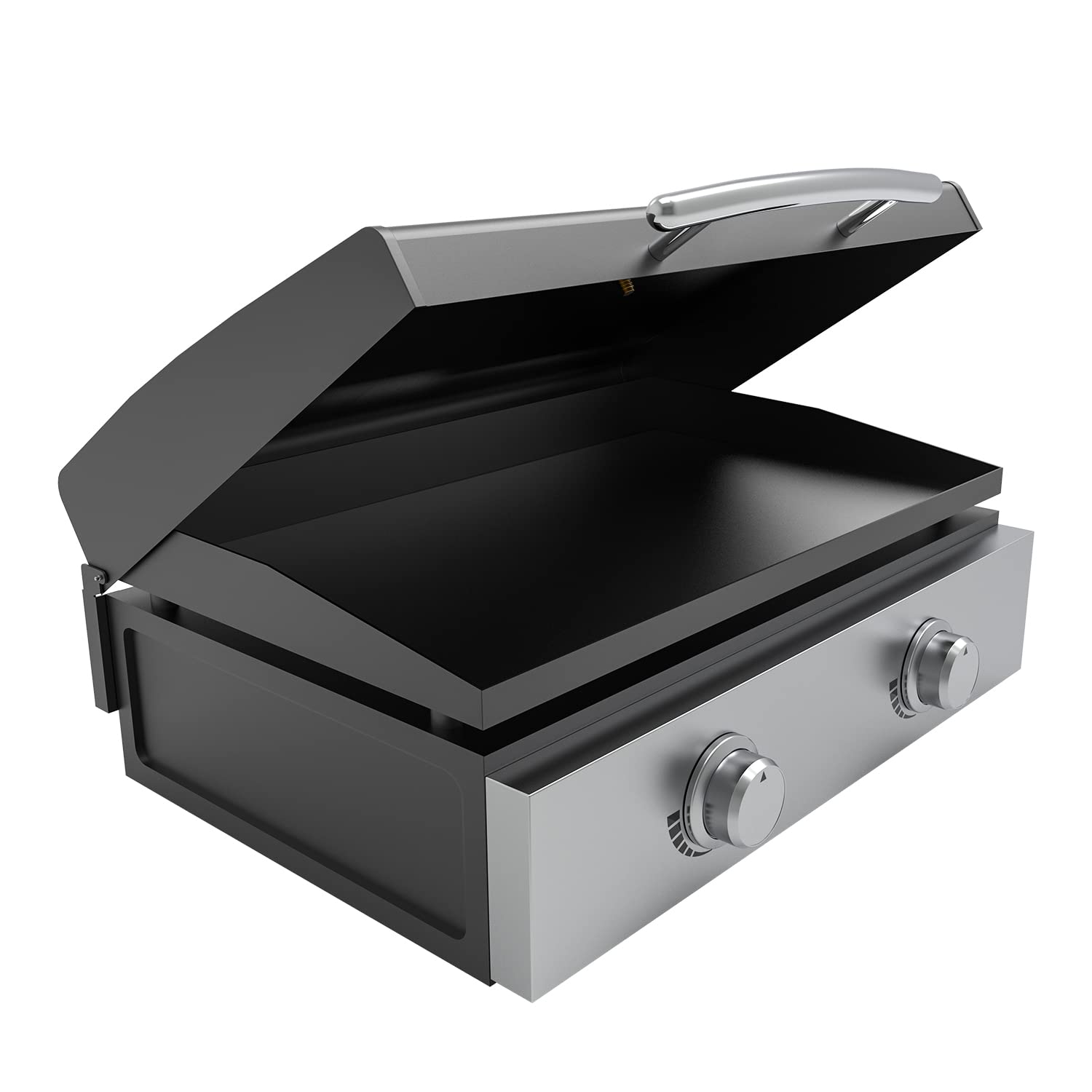Heavy Duty Hinged Griddle Hard Cover Hood with Thermometer for Blackstone 22