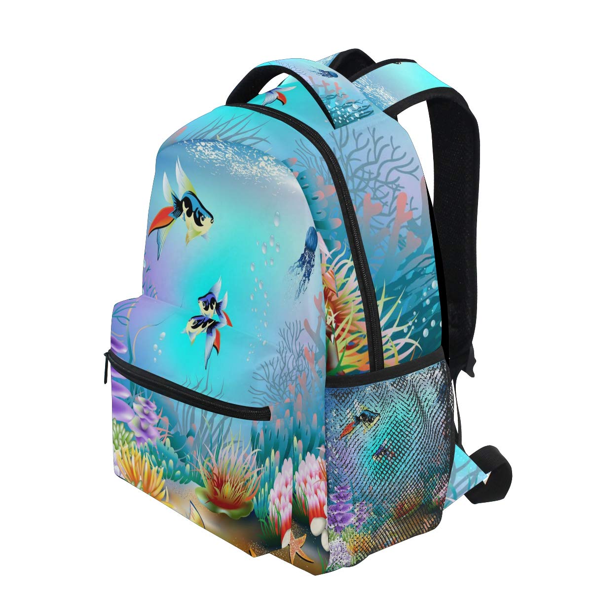 Waterproof Beach Backpack - Lightweight Travel Laptop Daypack for School, Work & Outdoor Activities | Durable Ocean Blue Backpack for Men, Women & Teens | Perfect for Beach Trips, Hiking & Daily Commute