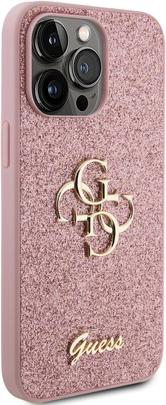 Guess Glitter Script Big 4G iPhone 15 Pro Max 6.7