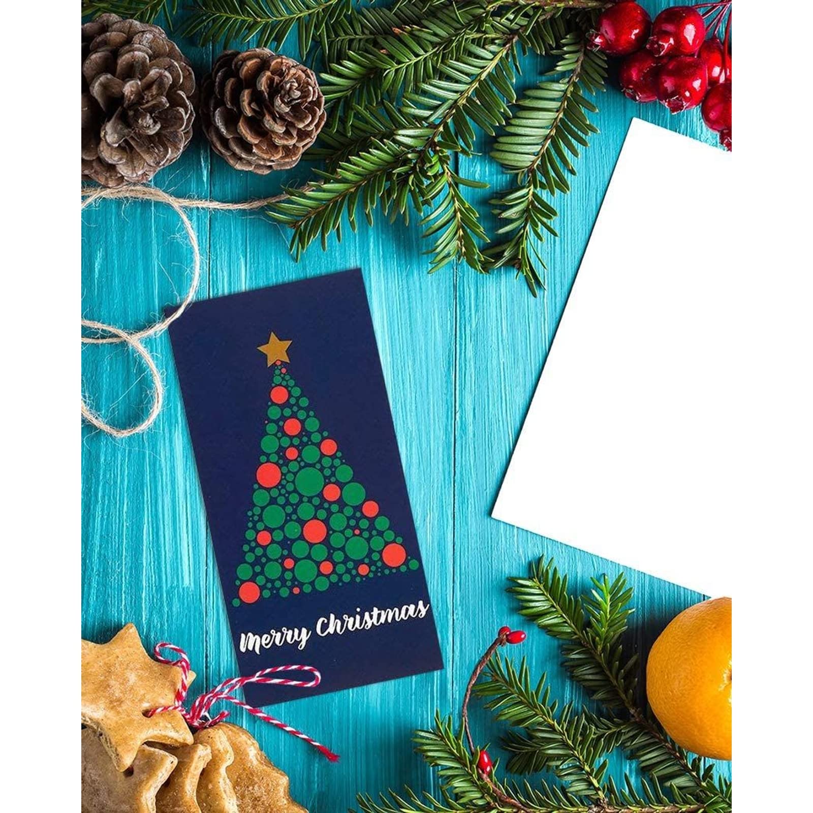 36 Pack Christmas Money Cards with Envelopes - 3.6x7.25 Inch Holiday Gift Card Holders - 6 Festive Xmas Tree Designs for Cash Gifts - Perfect for Holiday Greetings, Office Parties & Family Gift Exchanges
