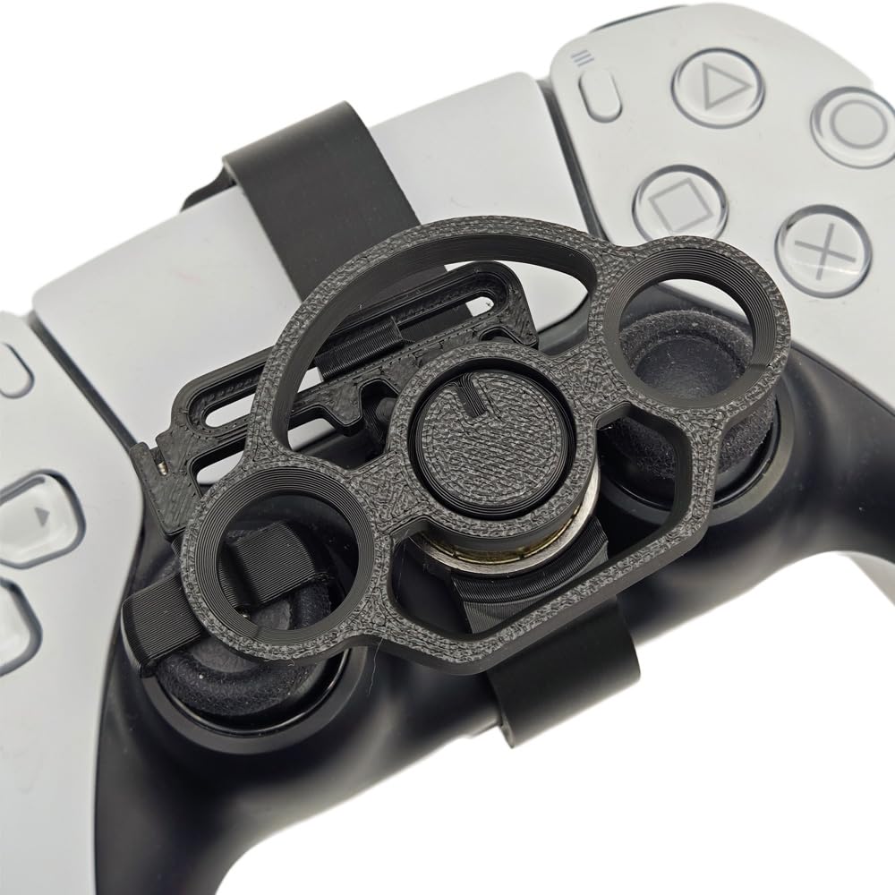 3D Printed Mini Replacement Steering Wheel - Game Controller Accessories for PS5 & PS5 Slim - Perfect for Racing Games & Simulation Driving Experience