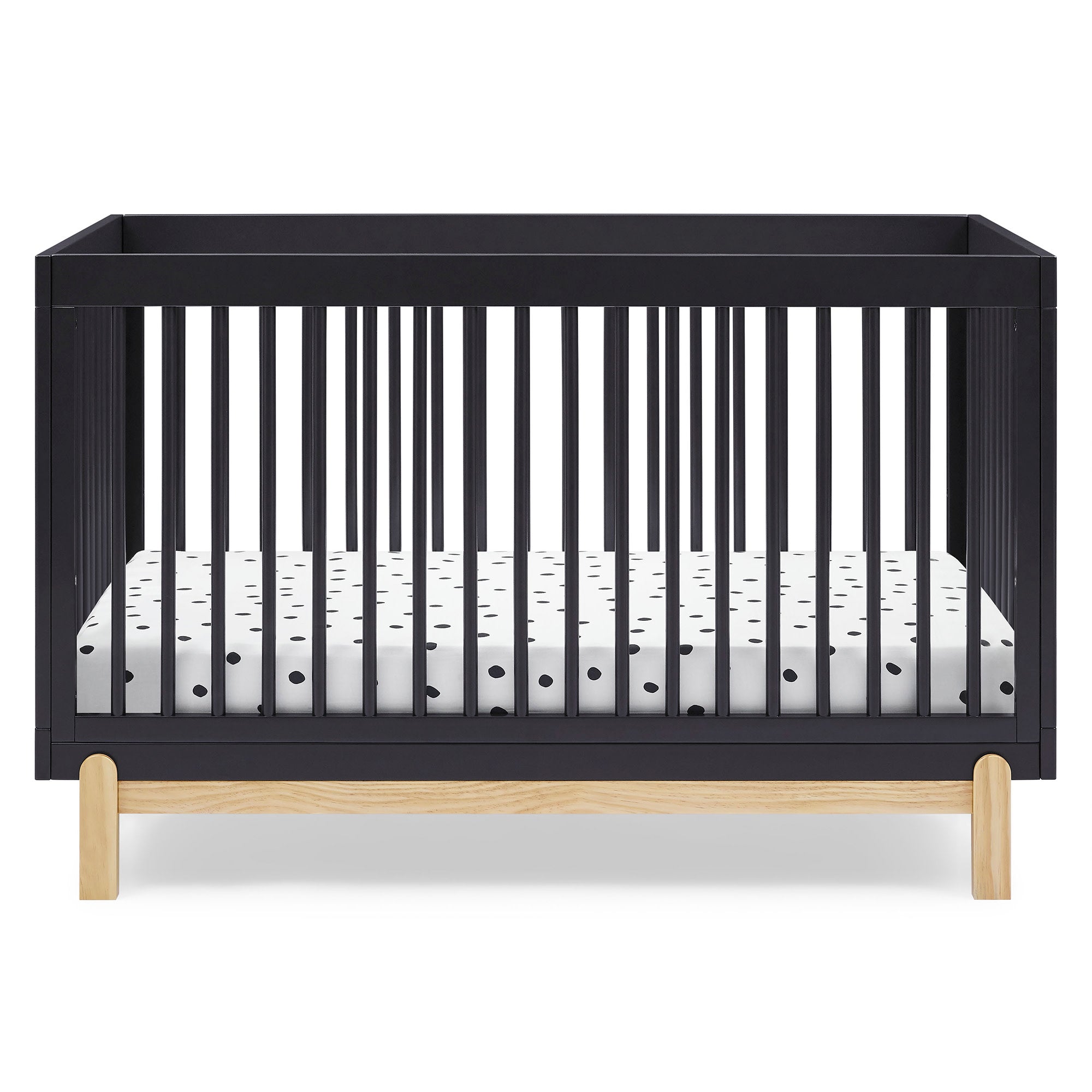 Poppy 4-in-1 Convertible Baby Crib - Toddler Bed, Daybed & Full-Size Bed | Safe & Stylish Nursery Furniture for Newborns to Teens | Perfect for Bedrooms, Daycare & Guest Rooms