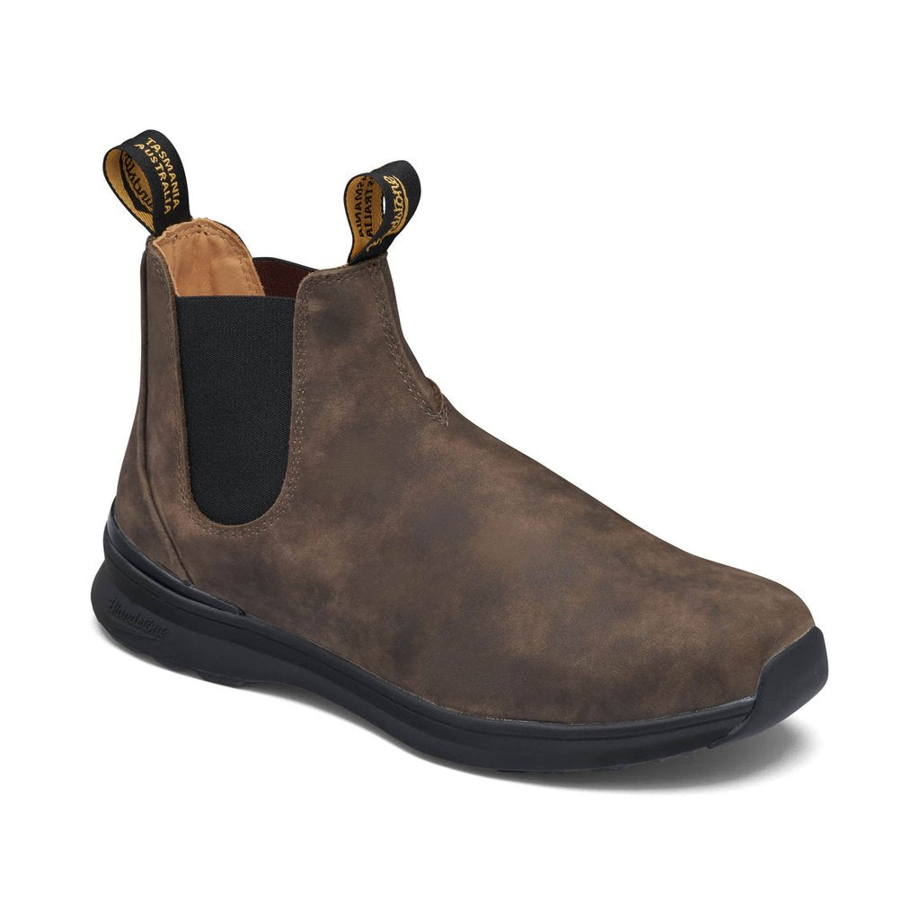 Blundstone 2144 Active Rustic Brown Leather Chelsea Boots - Waterproof & Comfortable for Men - Perfect for Hiking, Work & Outdoor Adventures