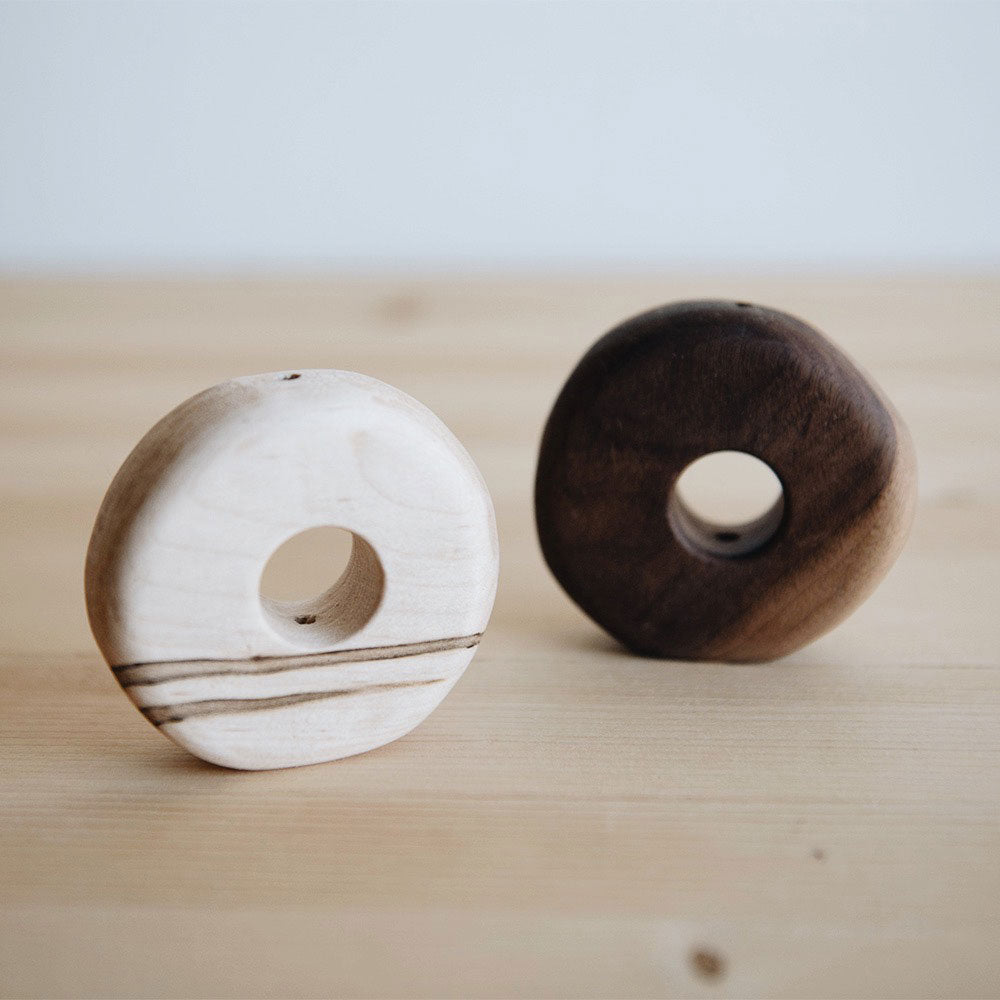 Handmade Wooden Donut Vase - Natural Home Decor for Flowers & Centerpieces | Perfect for Wedding, Boho Decor & Farmhouse Style