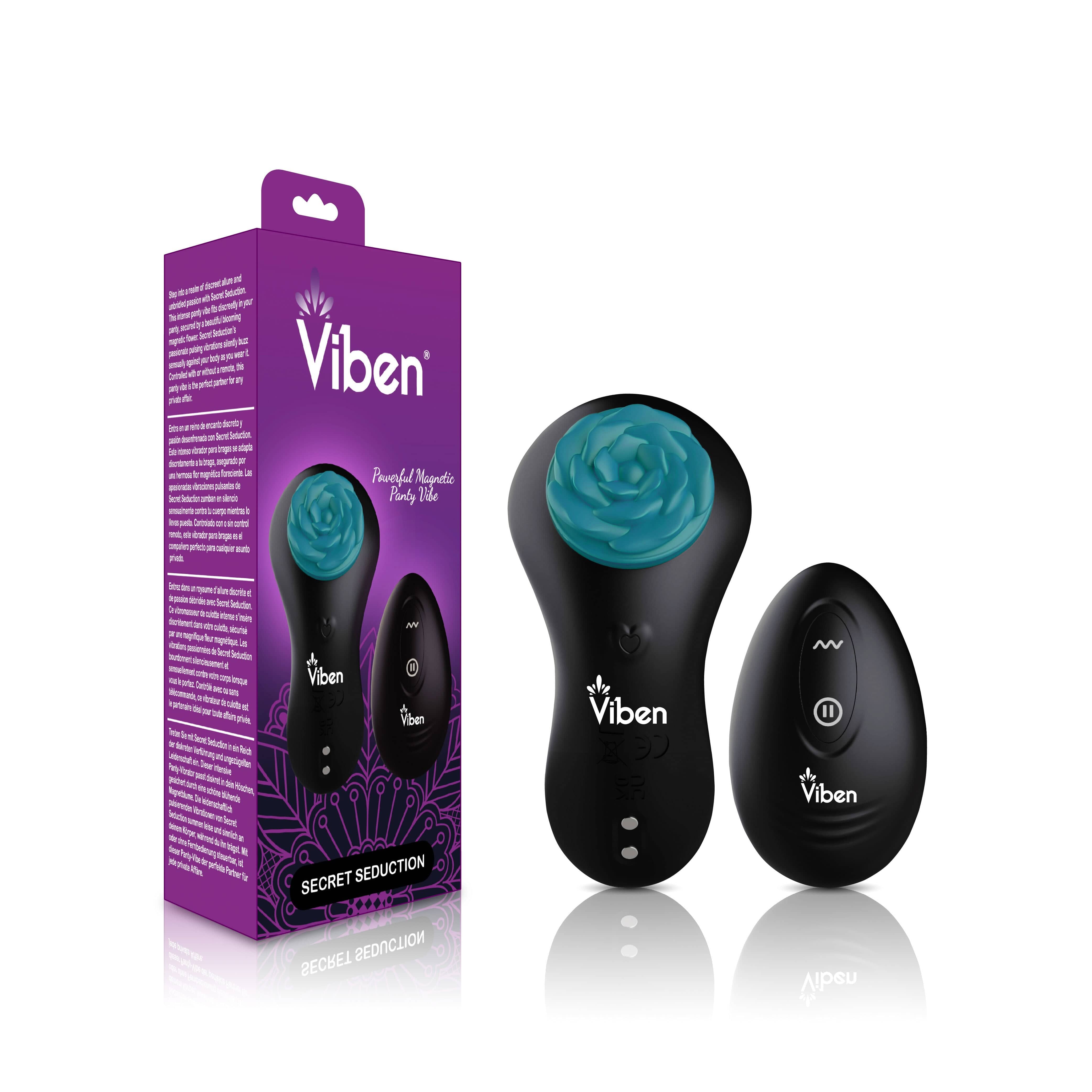 Secret Seduction Black Panty Vibe - Discreet Wearable Vibrator for Couples & Solo Play, Perfect for Date Nights & Travel