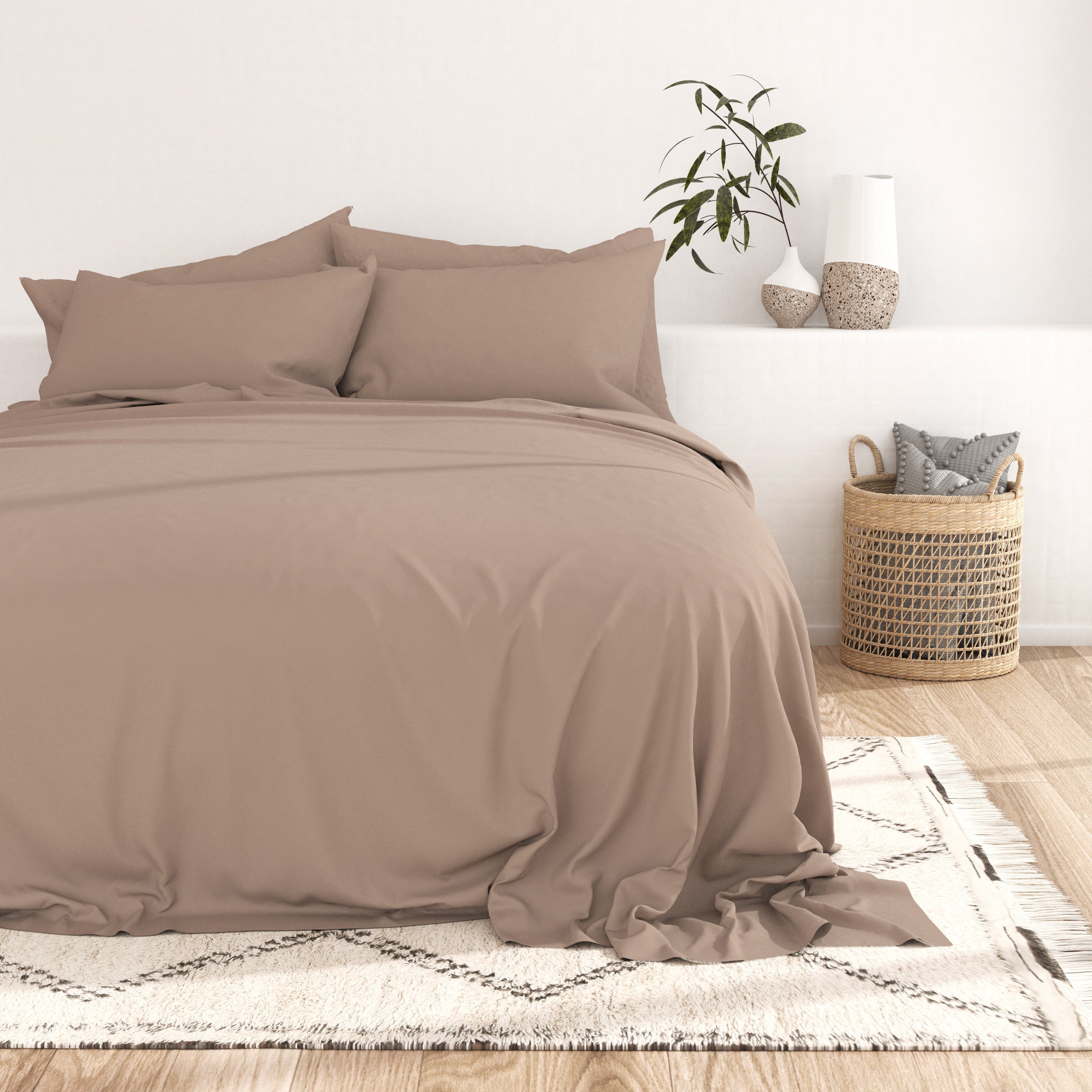Premium 6-Piece Essential Sheet Set - Soft & Breathable Bedding for Ultimate Comfort - Perfect for Master Bedroom, Guest Room, or Dorm