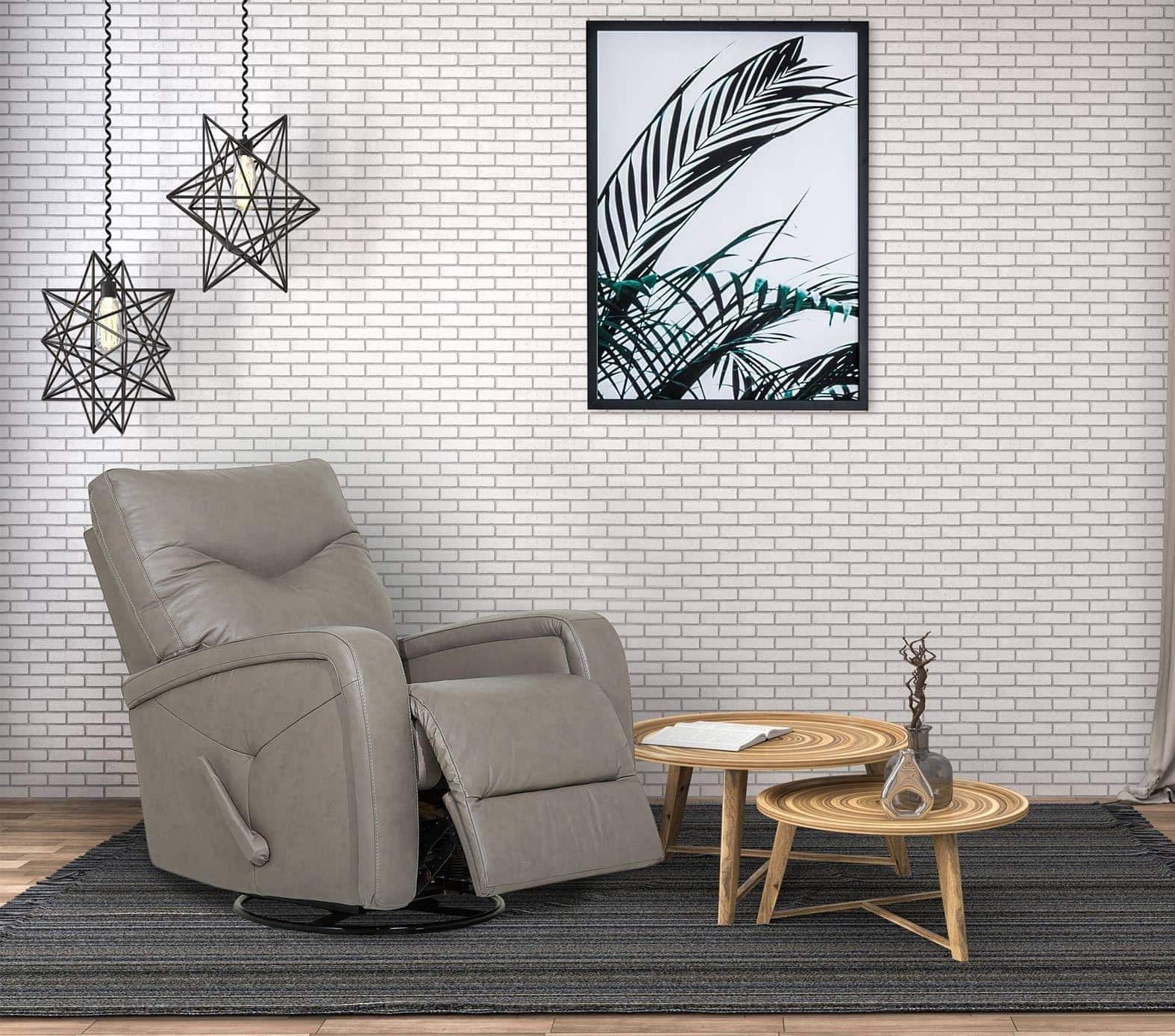Palliser Torrington Reclining Chair - Comfortable Leather Recliner with Power Headrest & Lumbar Support for Living Room, Home Theater, and Office Relaxation