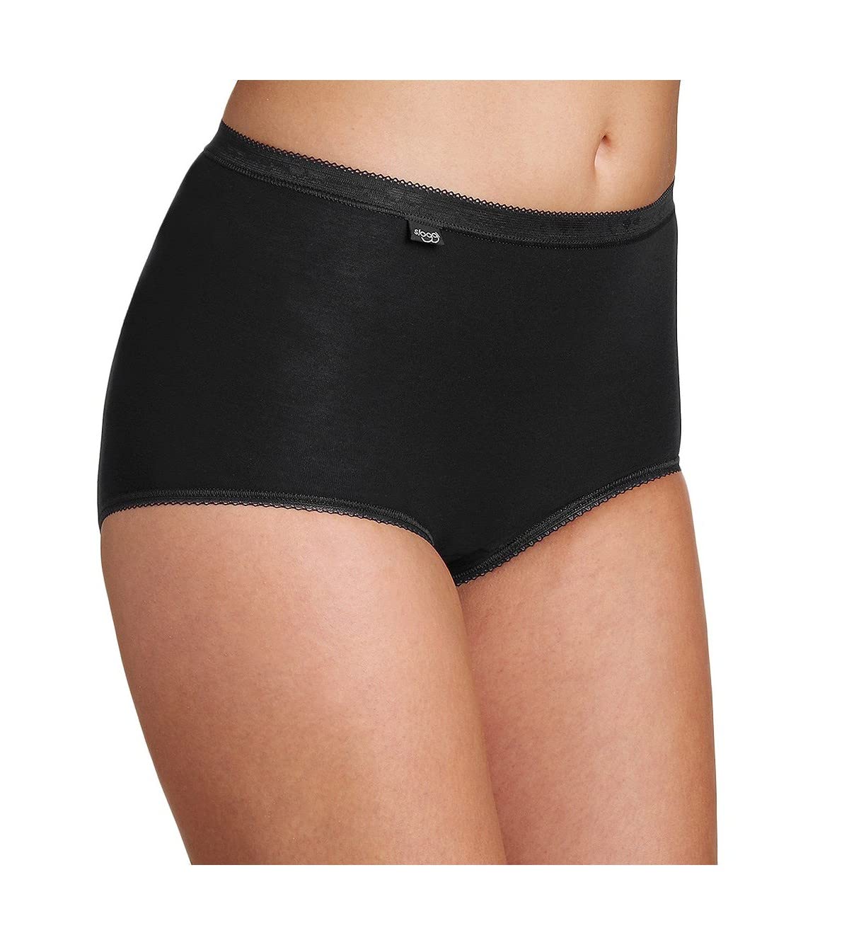 Sloggi Women's Zero Feel High Waisted Seamless Cotton Underwear - 4 Pack Soft Breathable Panties for Everyday Comfort | Workout, Lounge & Sleep Wear