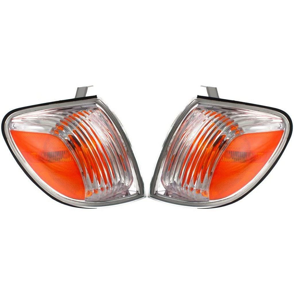 KarParts360: 2005-2006 Toyota Tundra Turn Signal Light Assembly Pair - Left & Right Side with Bulbs (Fits TO2530148 TO2531148) | Durable Replacement for Broken Lights, Easy Installation, Weather Resistant for All Driving Conditions
