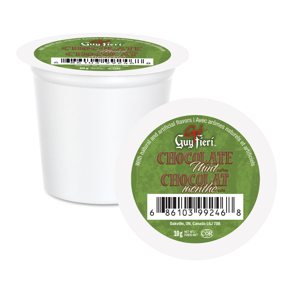 Guy Fieri Chocolate Mint Flavored Coffee Pods - 24 Count Single Serve K-Cups for Keurig Brewers | Perfect for Office, Home, or Gifts