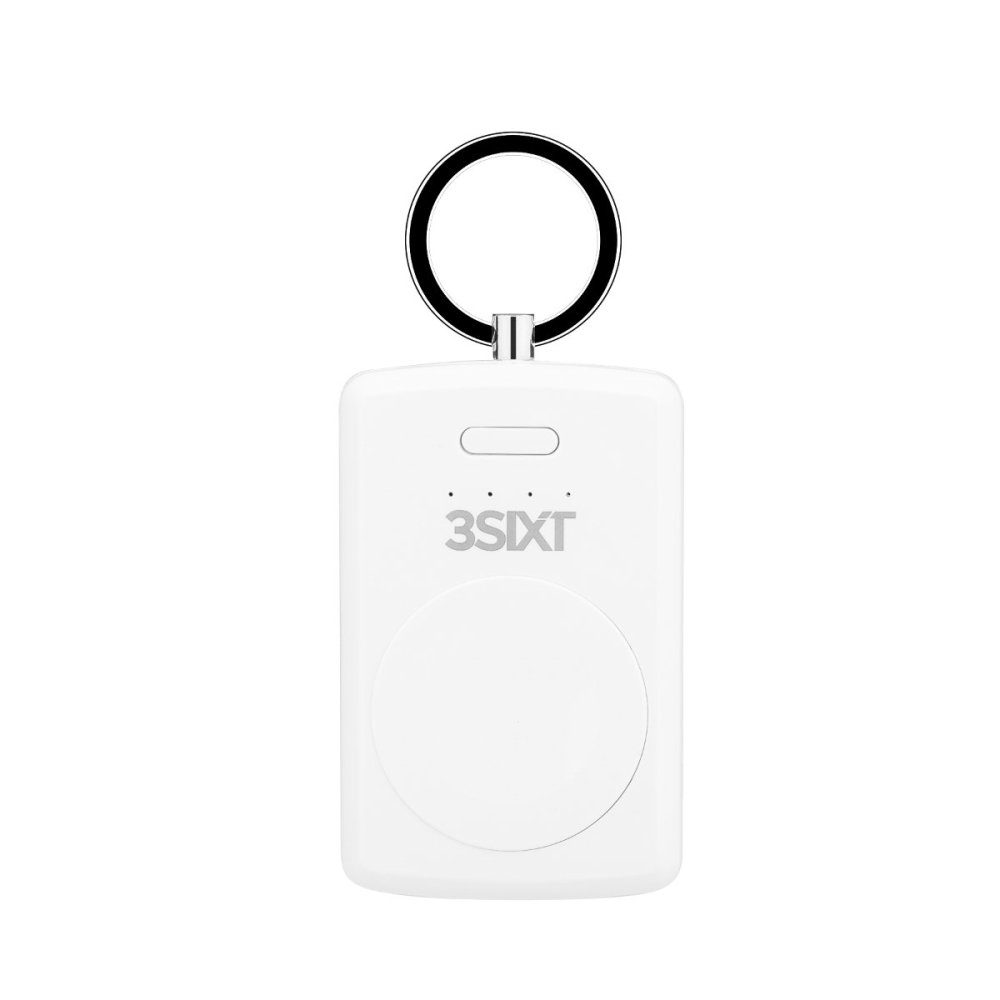 3sixT JetPak 1000mAh Apple Watch Portable Charger - Magnetic Power Bank Keychain for Apple Watch Series 9/8/7/6/SE/5/4/3/2 - Perfect for Travel, Workouts & On-the-Go Charging