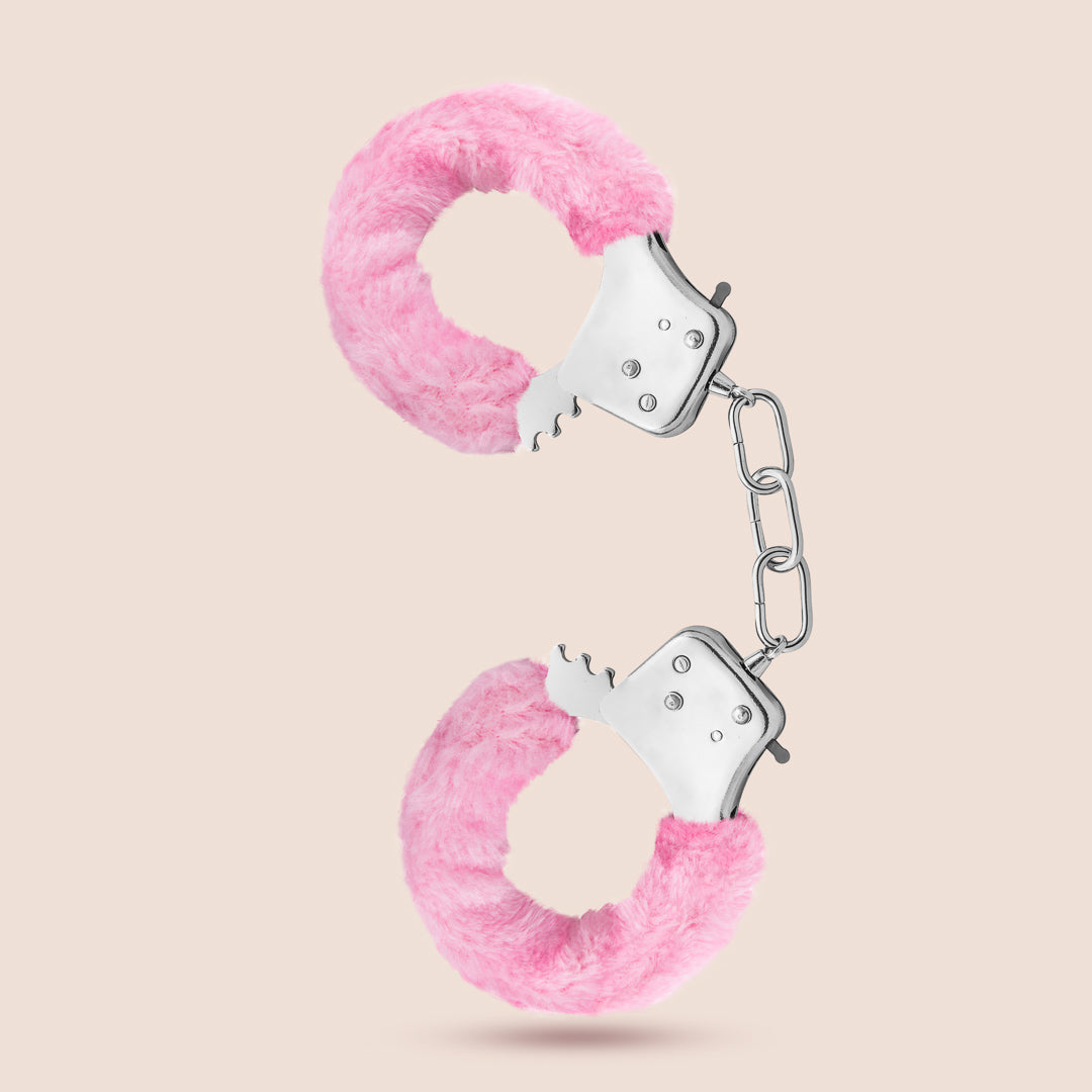 Fluffy Handcuffs for Couples - Soft & Comfortable Fuzzy Cuffs for Role Play, BDSM, and Romantic Fun - Temptasia Cuffs