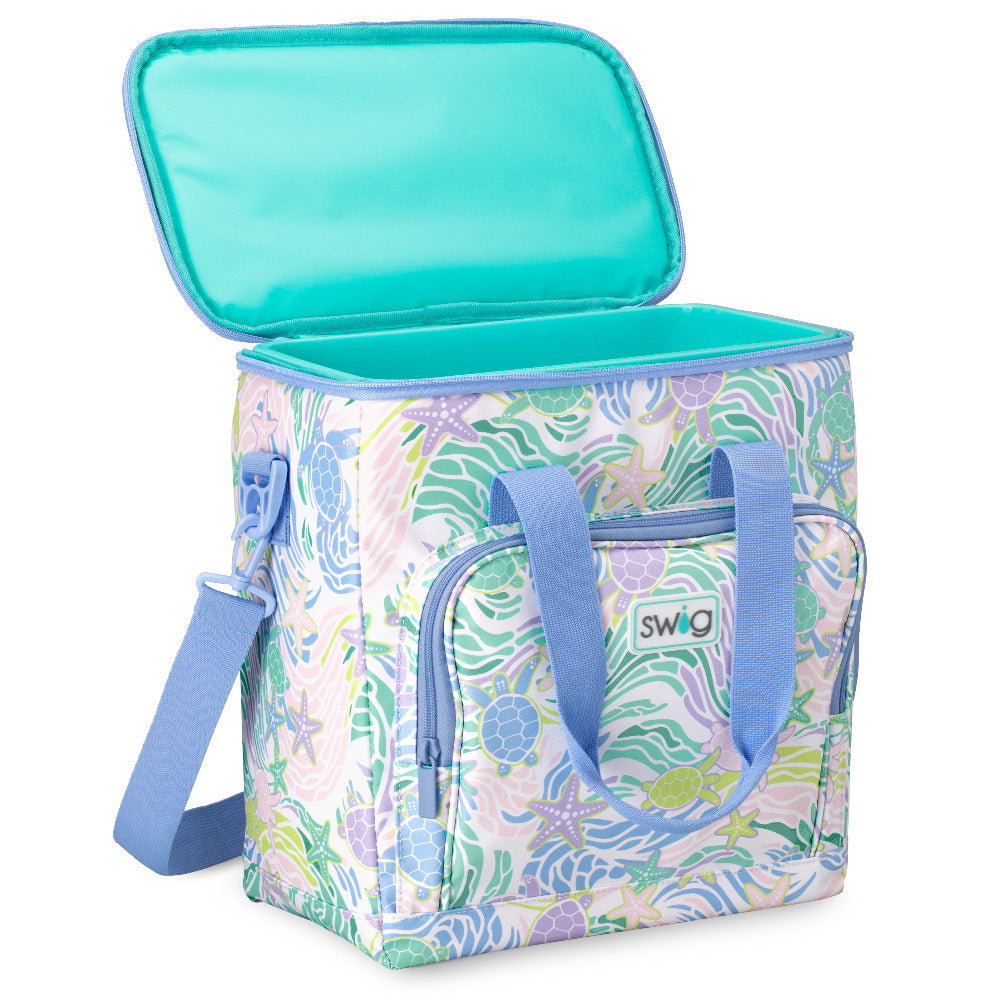 Sea Swirl Boxxi 24 Cooler - Premium Insulated Beach Cooler for Picnics, Camping & Outdoor Adventures - Keeps Drinks Cold for 24 Hours